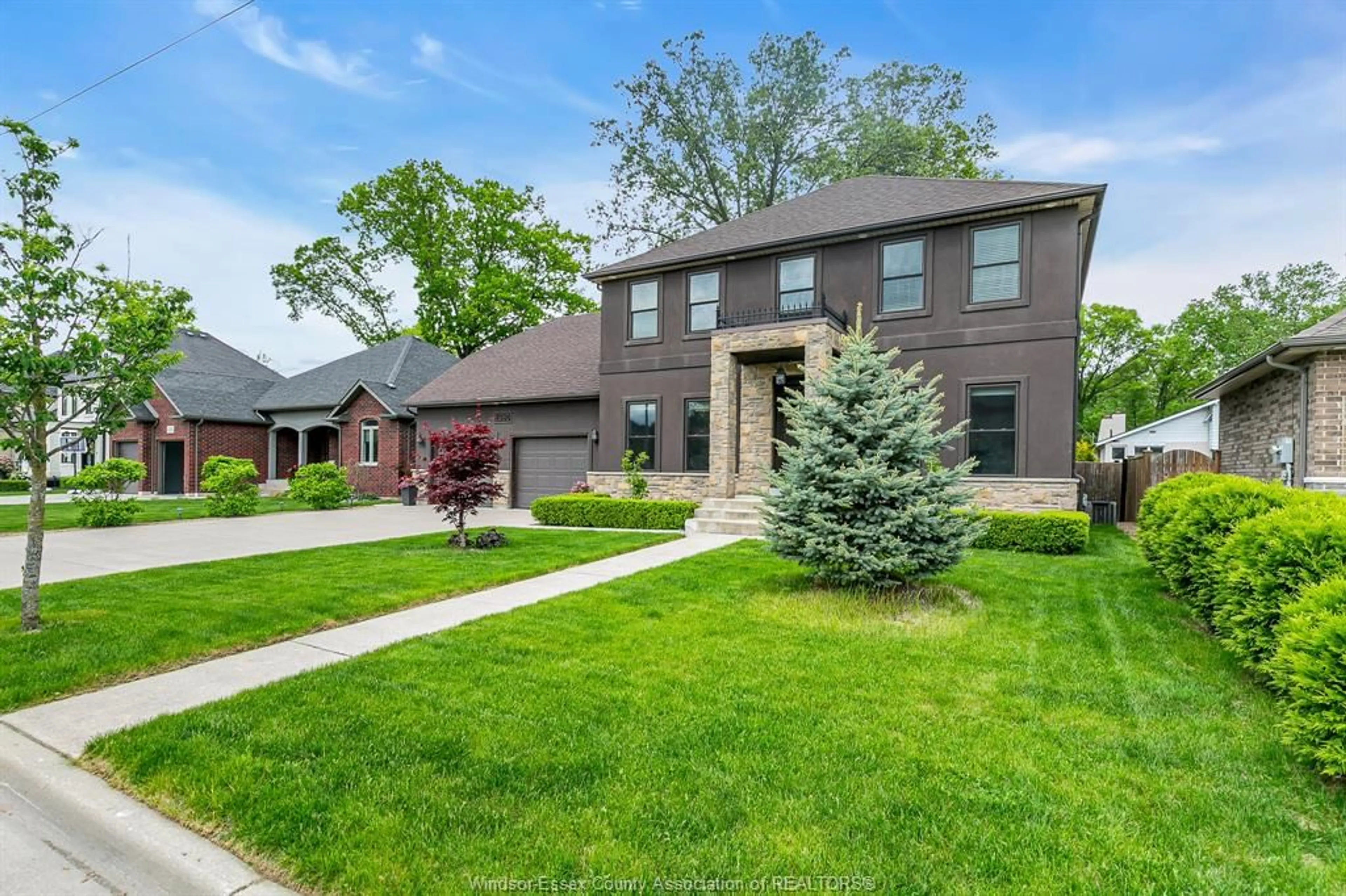 Home with brick exterior material, street for 1380 MAPLE Ave, LaSalle Ontario N9J 0B3