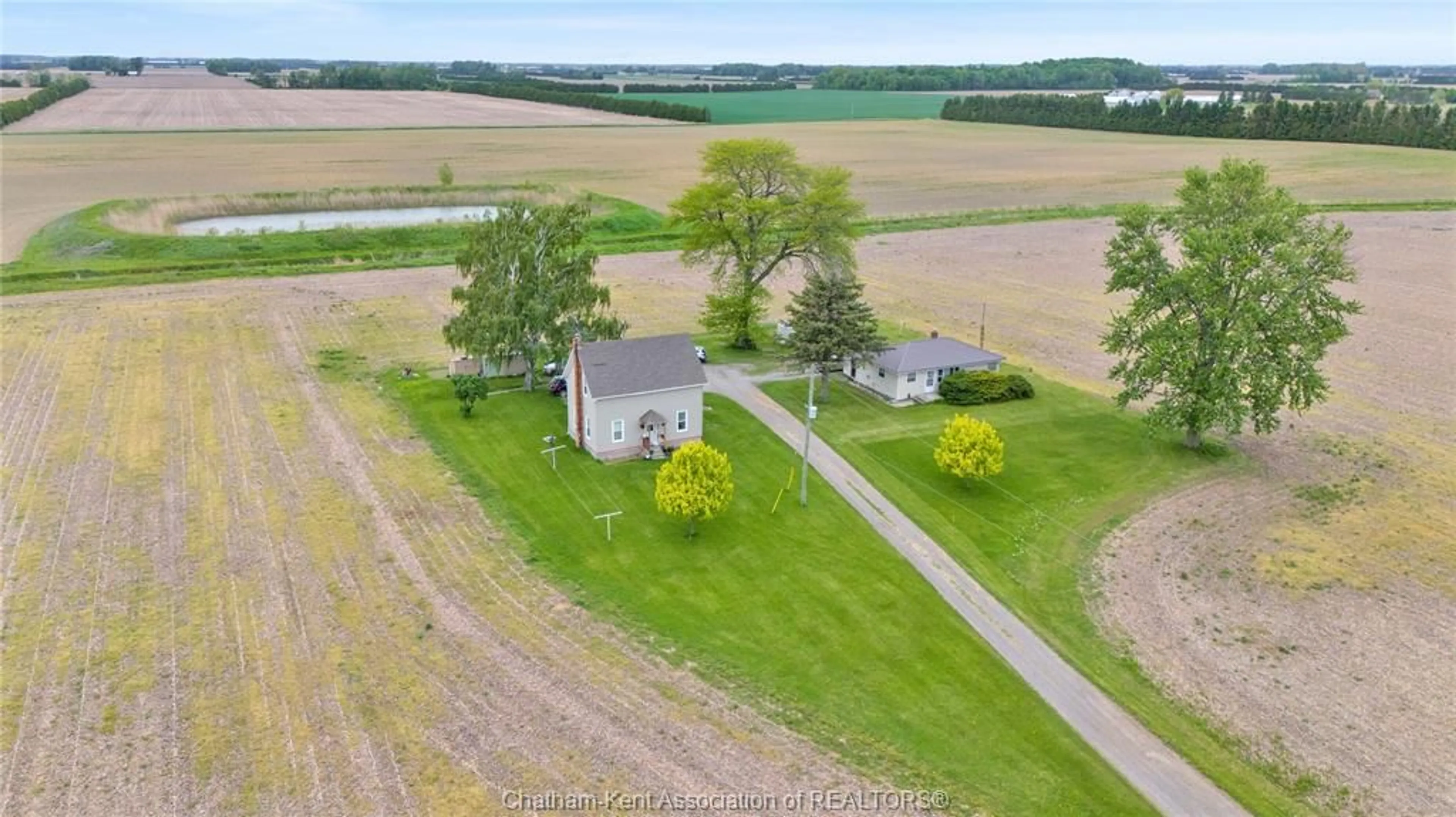 A pic from outside/outdoor area/front of a property/back of a property/a pic from drone, water/lake/river/ocean view for 11223 Crafts Line, Kent Bridge Ontario N0P 2K0