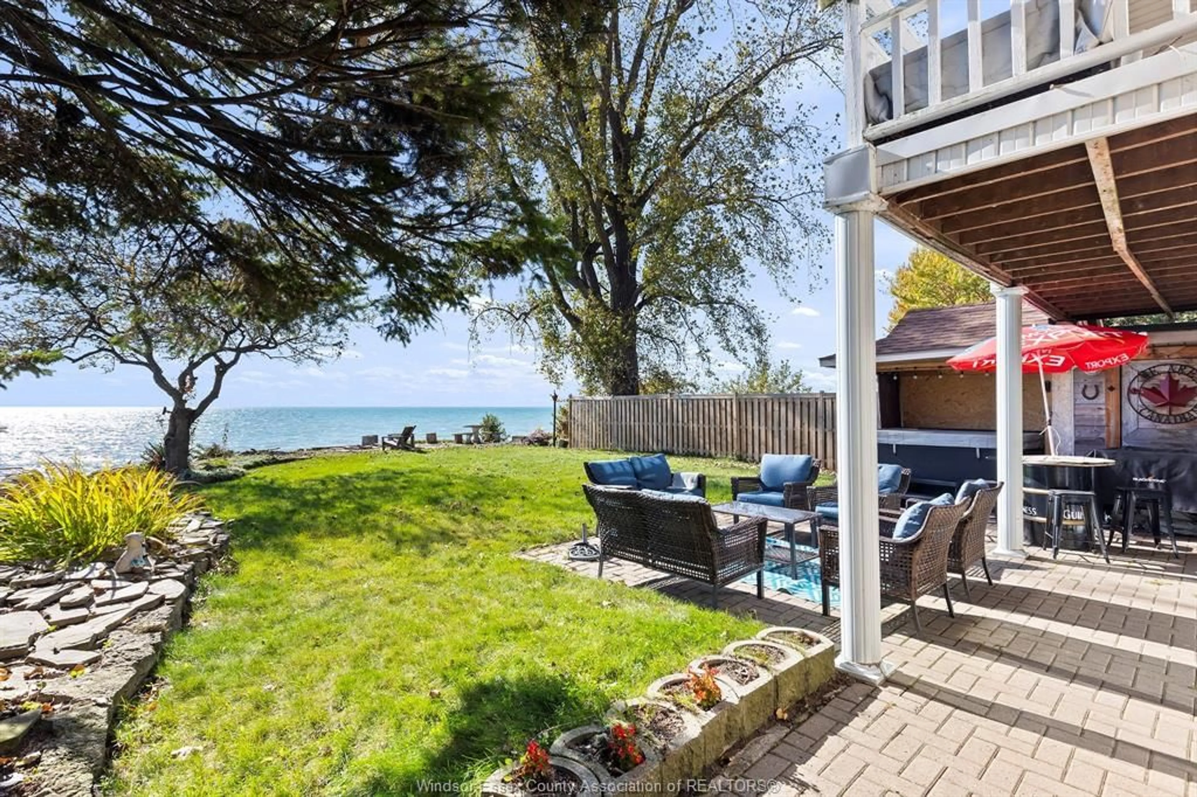 Patio, water/lake/river/ocean view for 181 LAKEWOOD Dr, Amherstburg Ontario N9V 2Y8