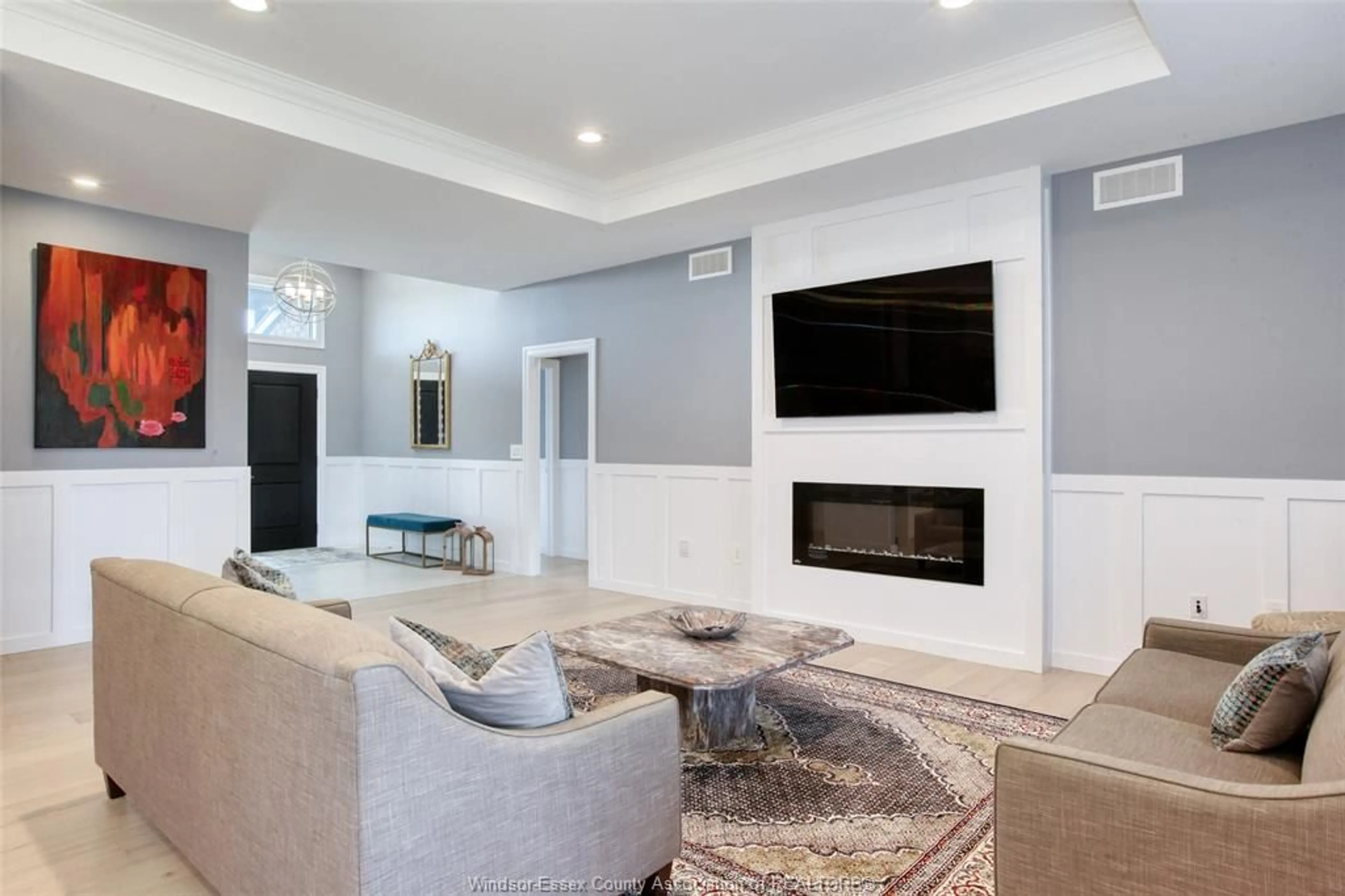 Living room with furniture, unknown for 130 WHELAN, Amherstburg Ontario N9V 0A7