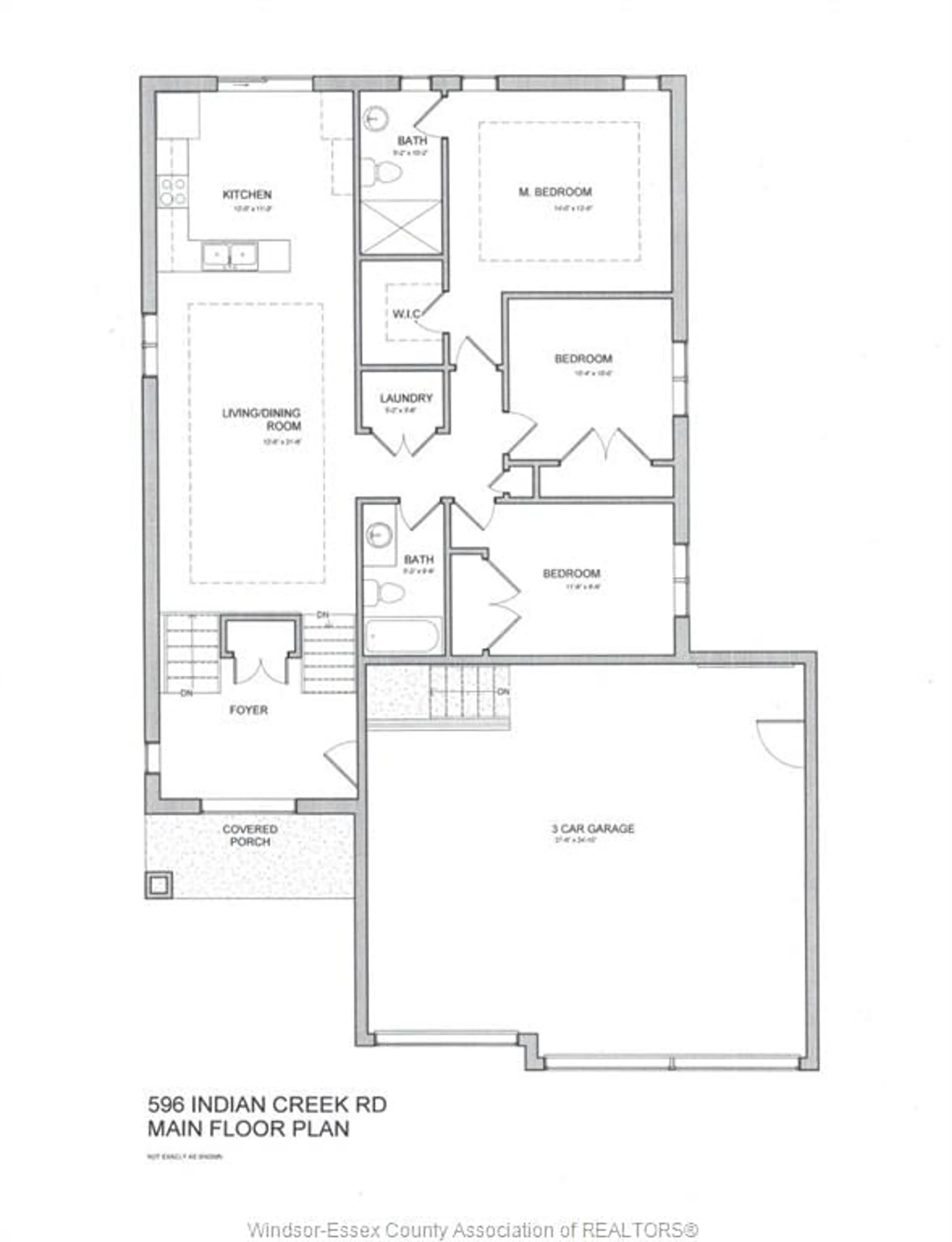Floor plan for 596 INDIAN CREEK, Chatham Ontario N7M 5J5
