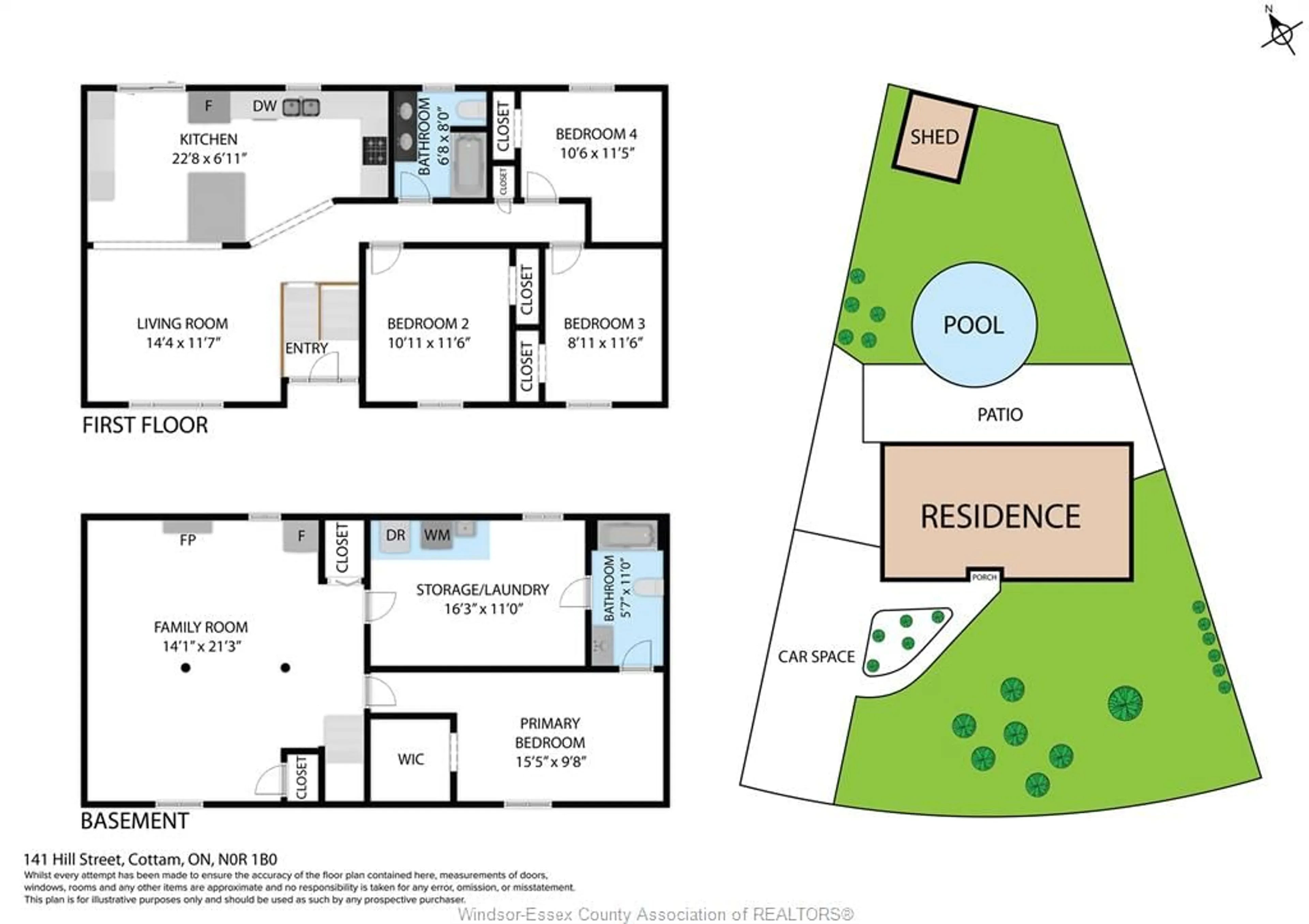 Floor plan for 141 Hill St, Cottam Ontario N0R 1B0