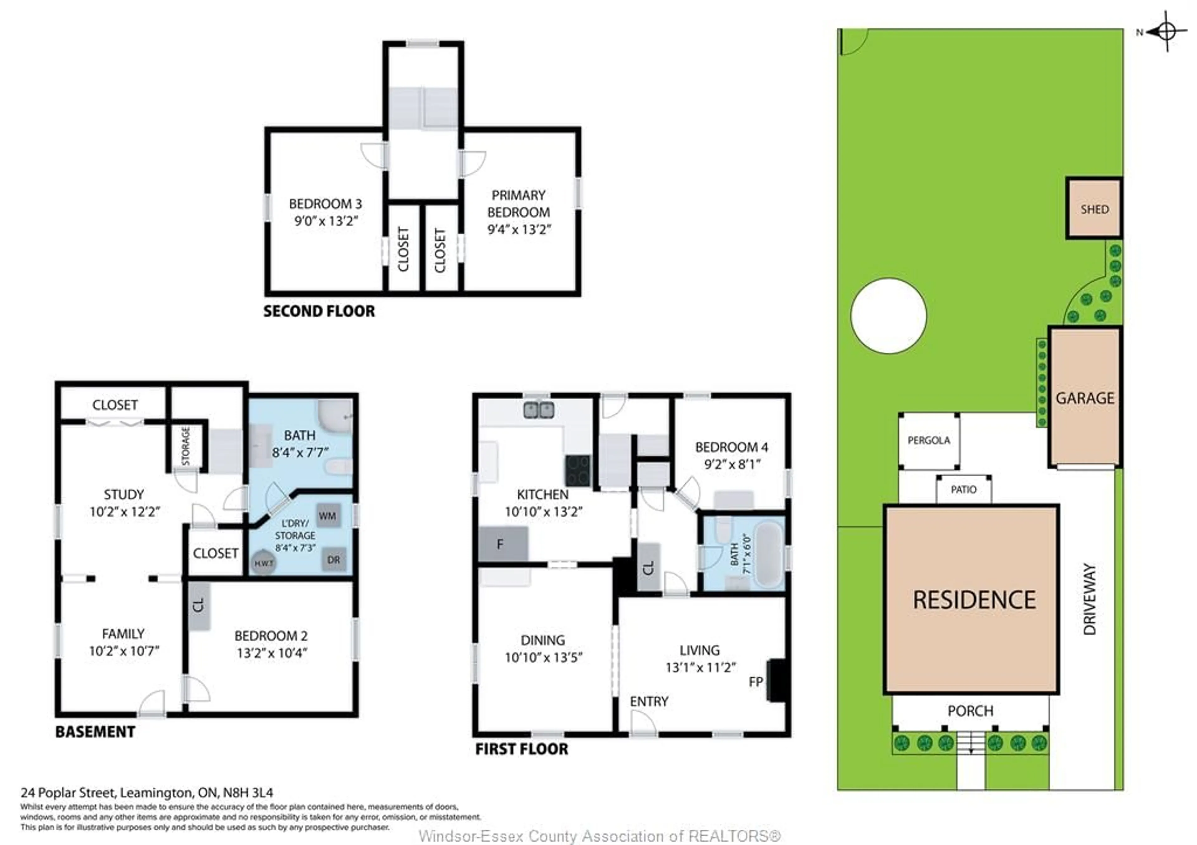 Floor plan for 24 POPLAR St, Leamington Ontario N8H 3L4