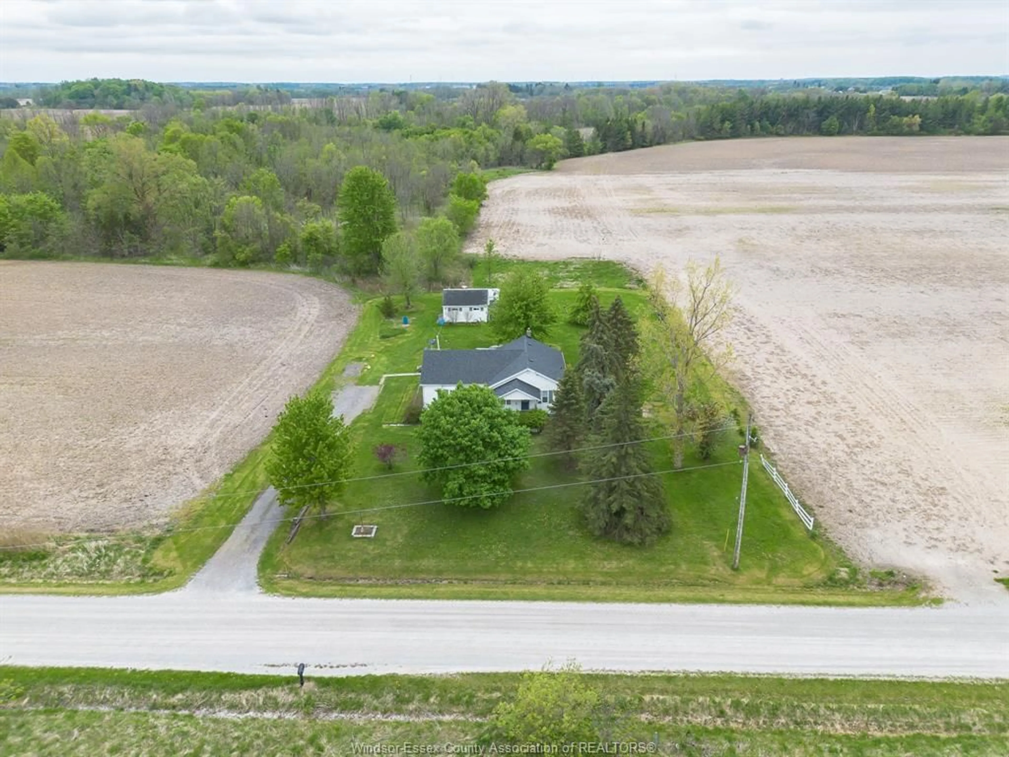 A pic from outside/outdoor area/front of a property/back of a property/a pic from drone, unknown for 5839 Kent Line, Croton Ontario N0P 1K0