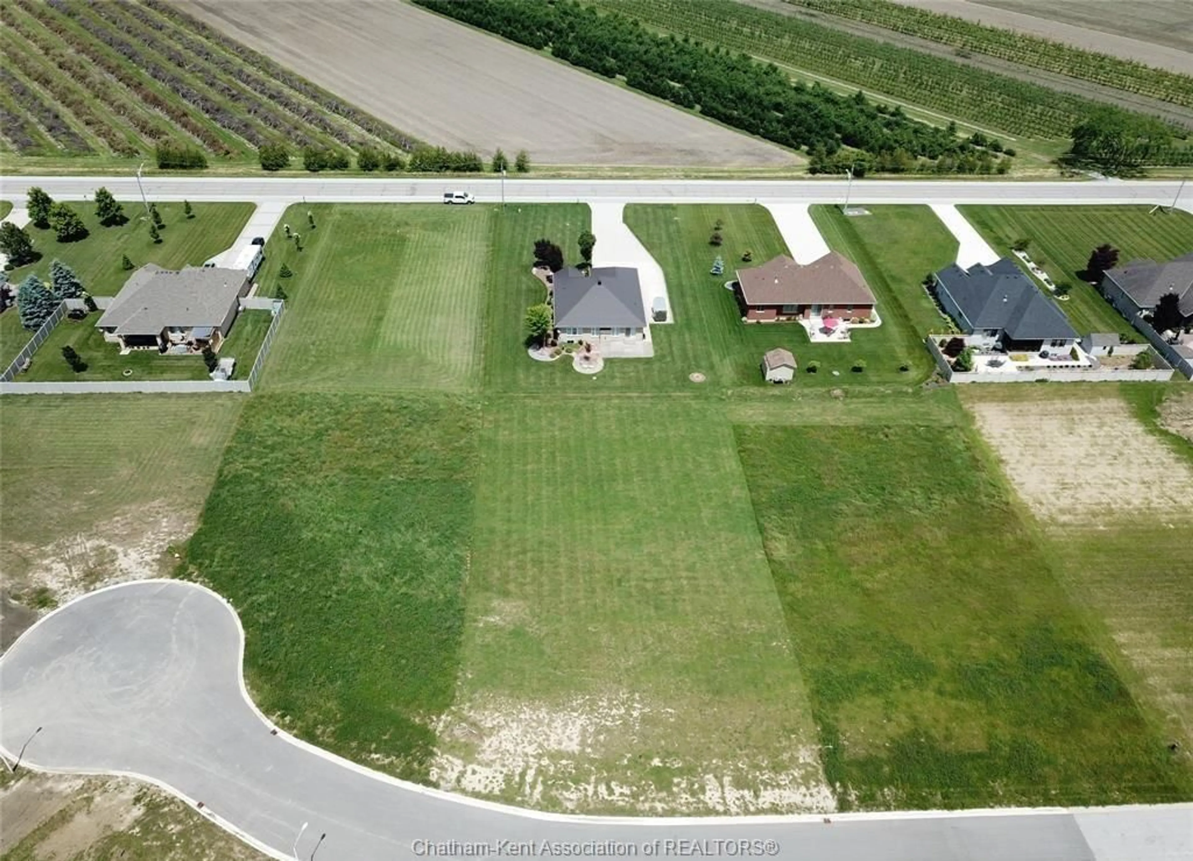 A pic from outside/outdoor area/front of a property/back of a property/a pic from drone, street for Lot 32 Tyler Dr, Port Lambton Ontario N0P 2B0