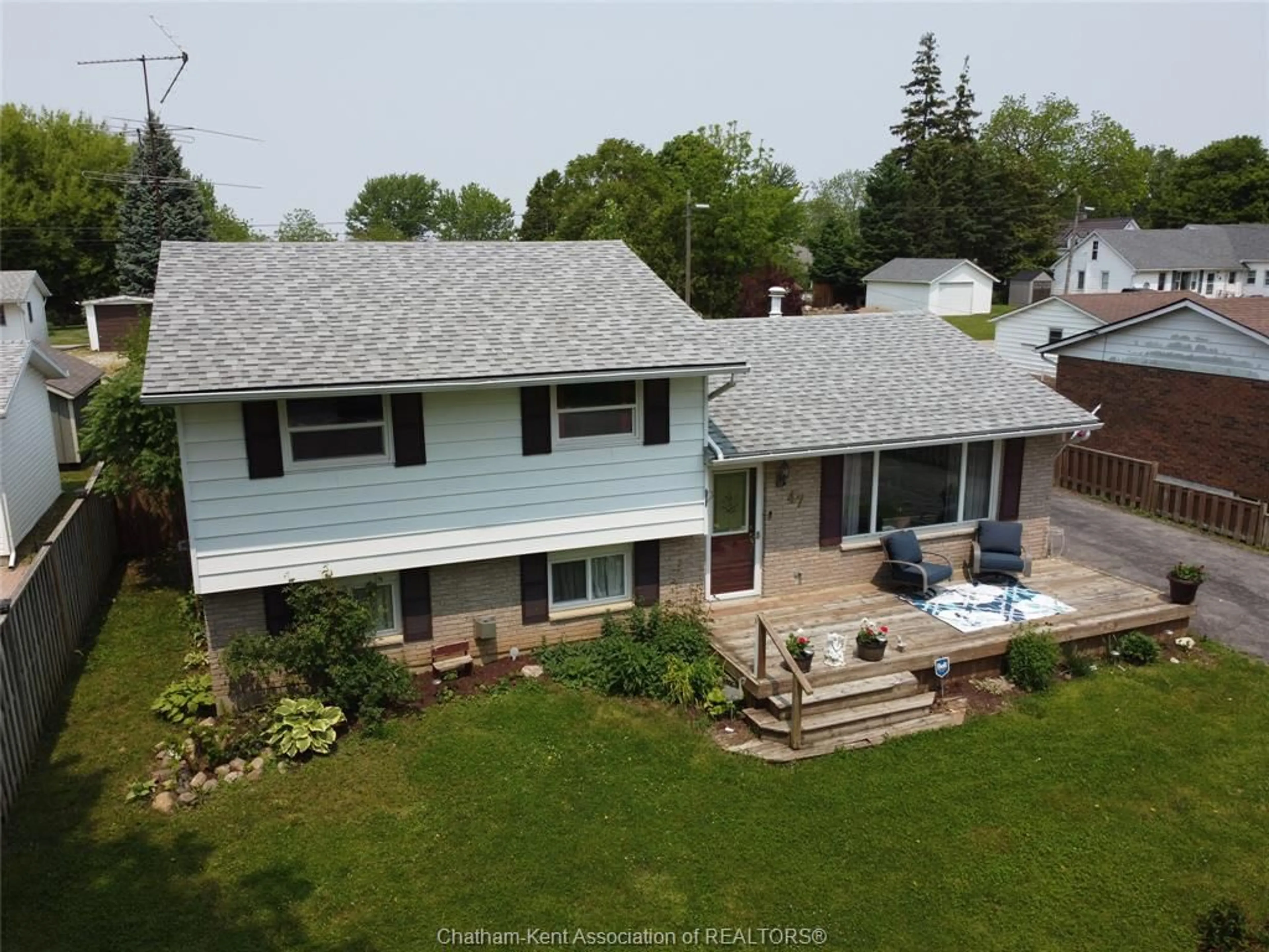 A pic from outside/outdoor area/front of a property/back of a property/a pic from drone, unknown for 47B YORK St, Ridgetown Ontario N0P 2C0