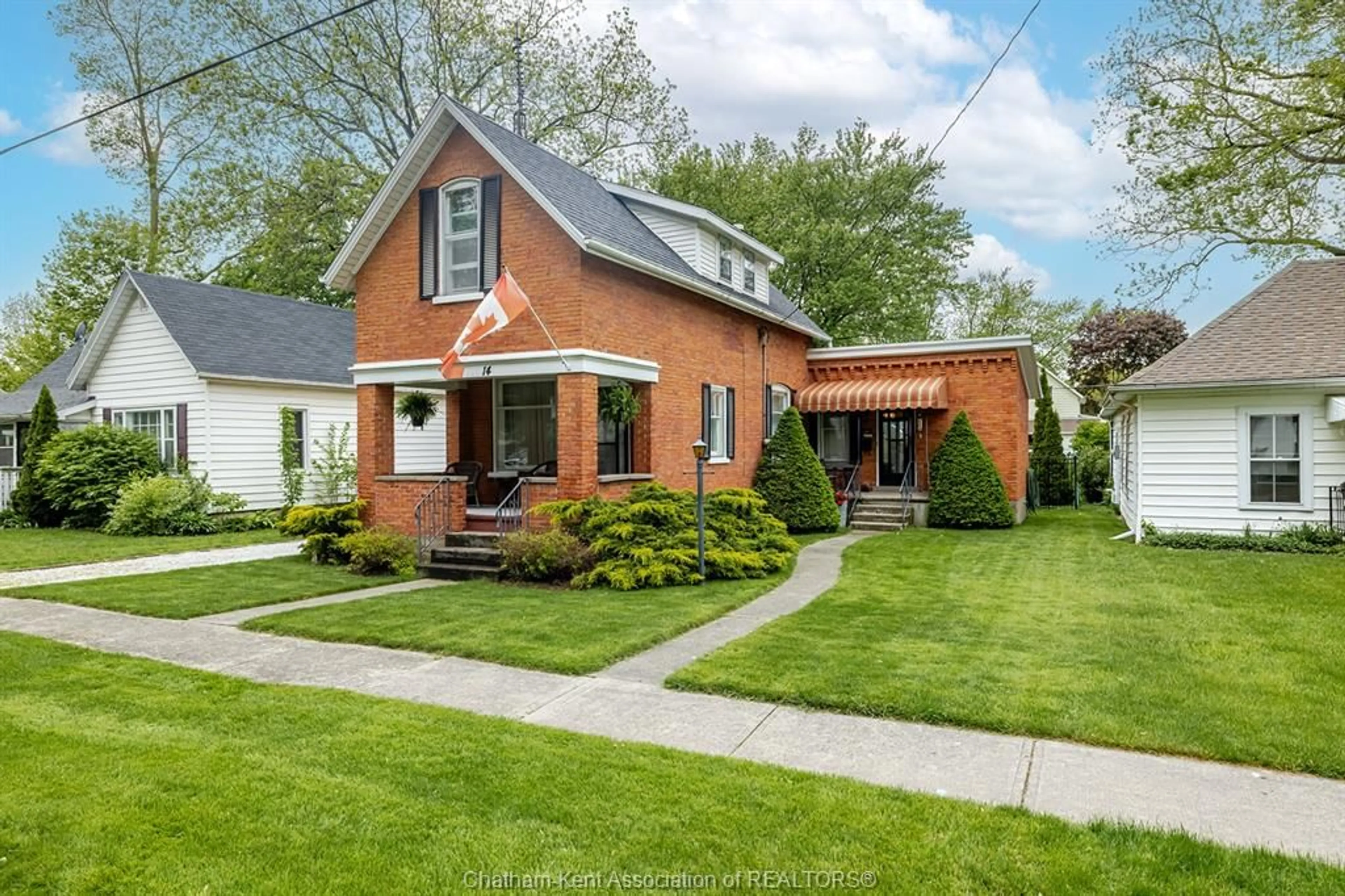 Home with brick exterior material, street for 14 Jane St, Ridgetown Ontario N0P 2C0