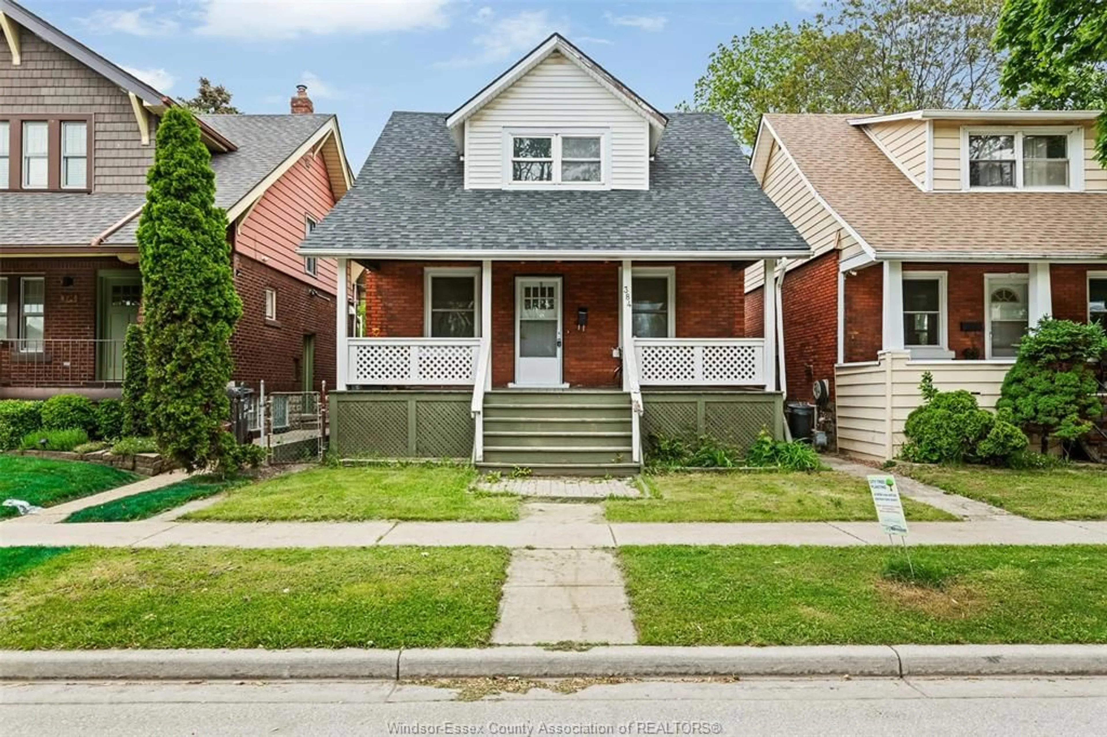 Home with brick exterior material, street for 384 GROVE AVENUE, Windsor Ontario N9A 6E9