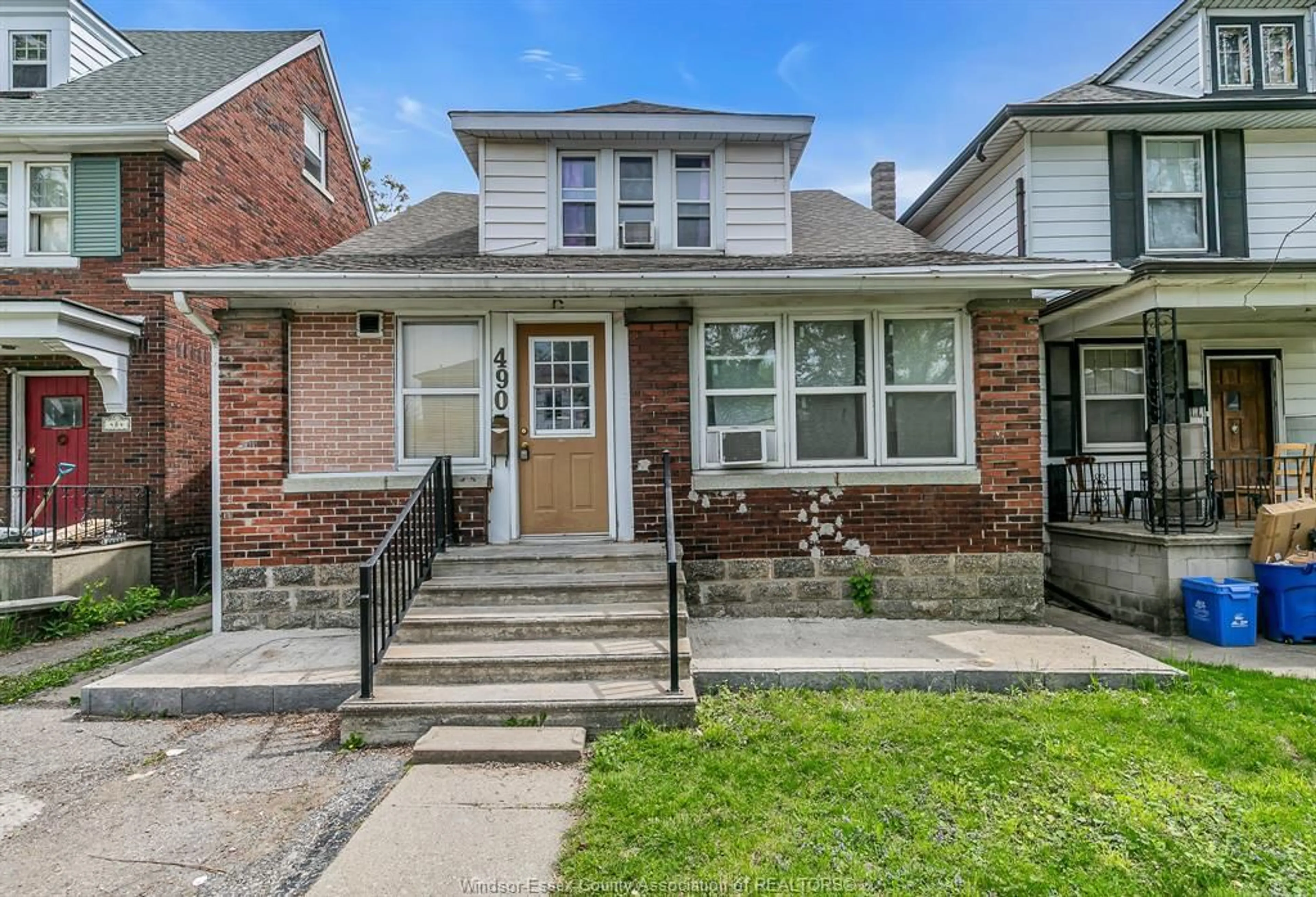 Home with brick exterior material, street for 490 Campbell Ave, Windsor Ontario N9B 2H4