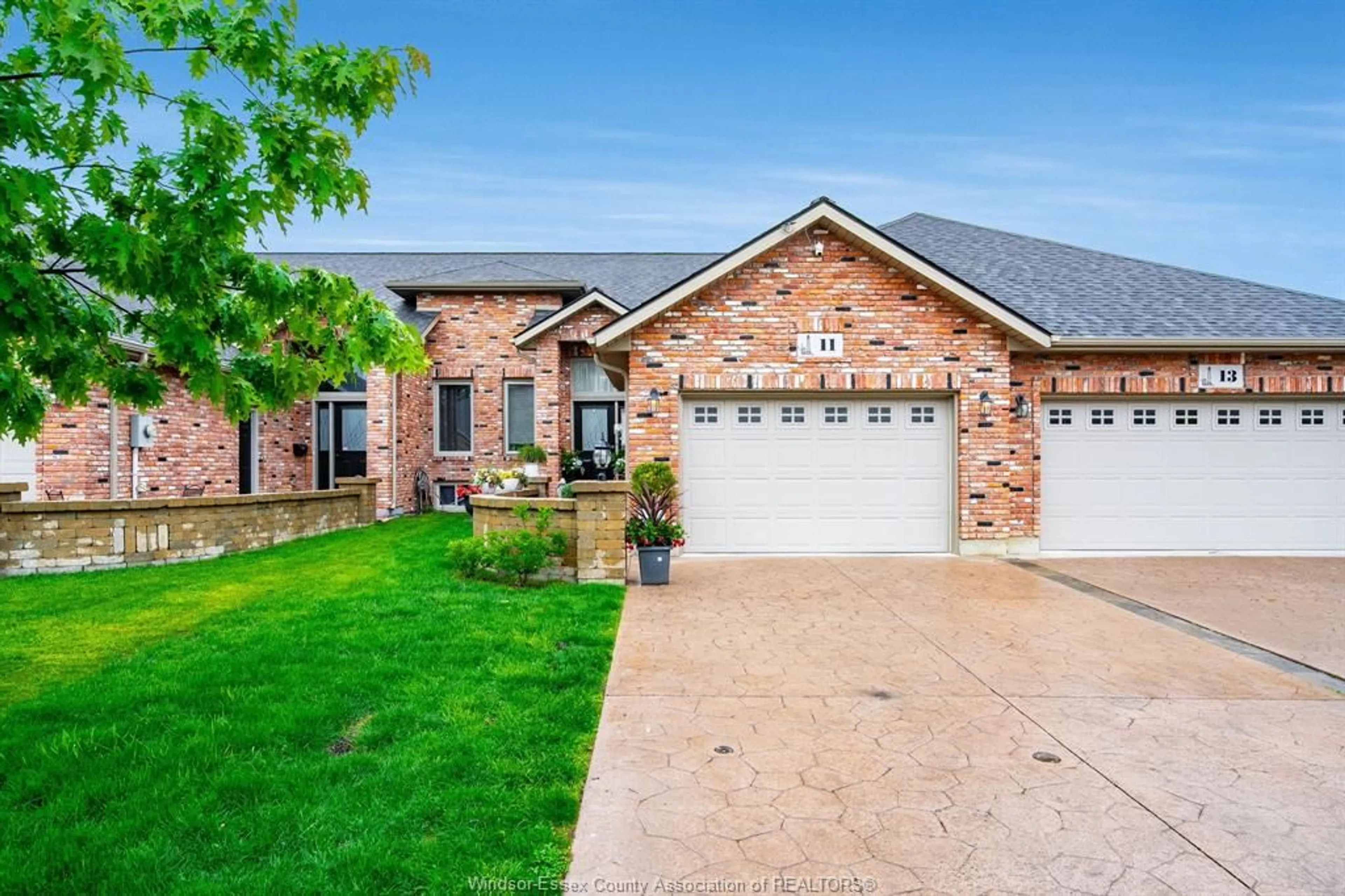 Home with brick exterior material, street for 11 Babkirk Lane, Leamington Ontario N8H 0A1