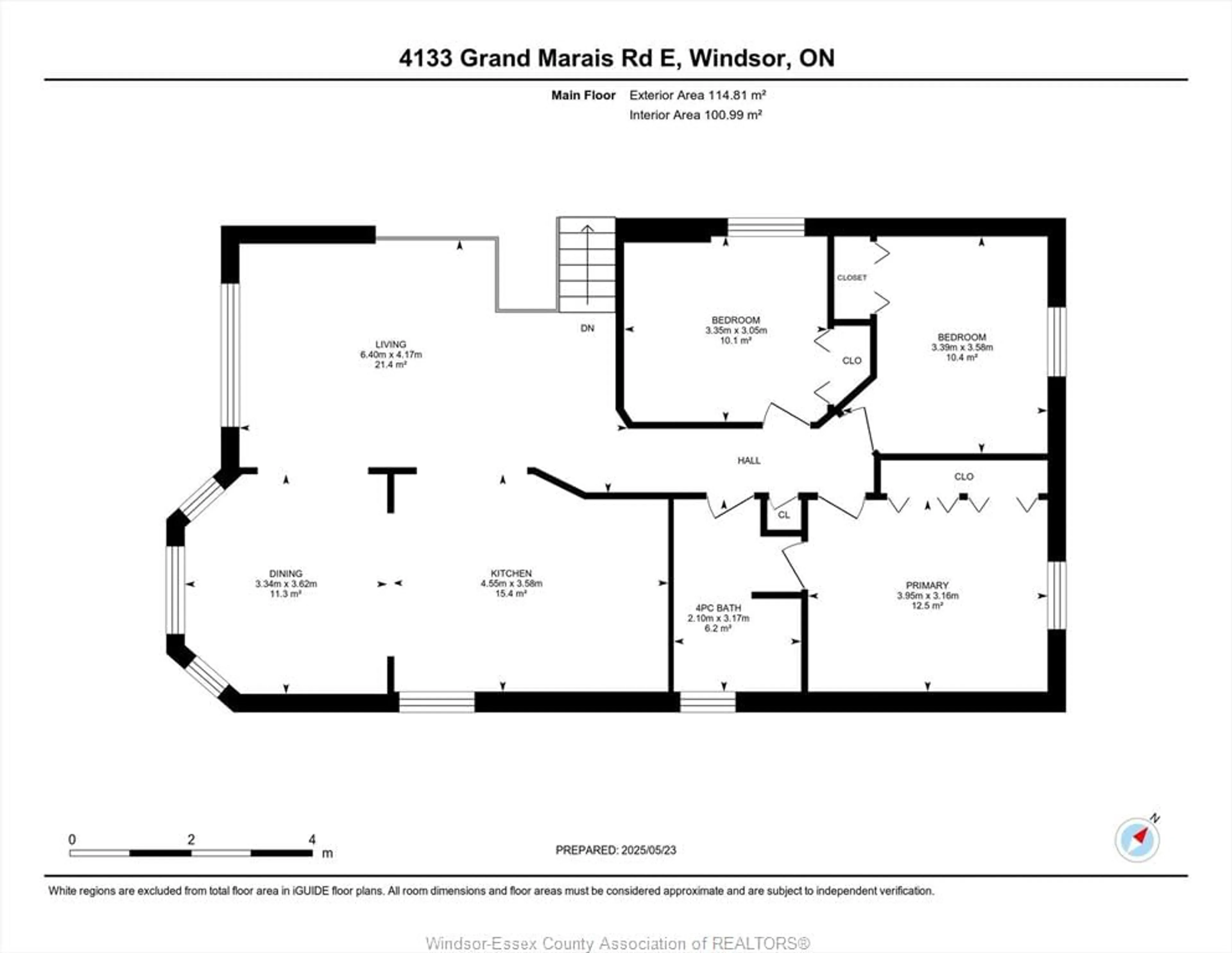 Floor plan for 4133 Grand Marais Rd, Windsor Ontario N8W 1X2