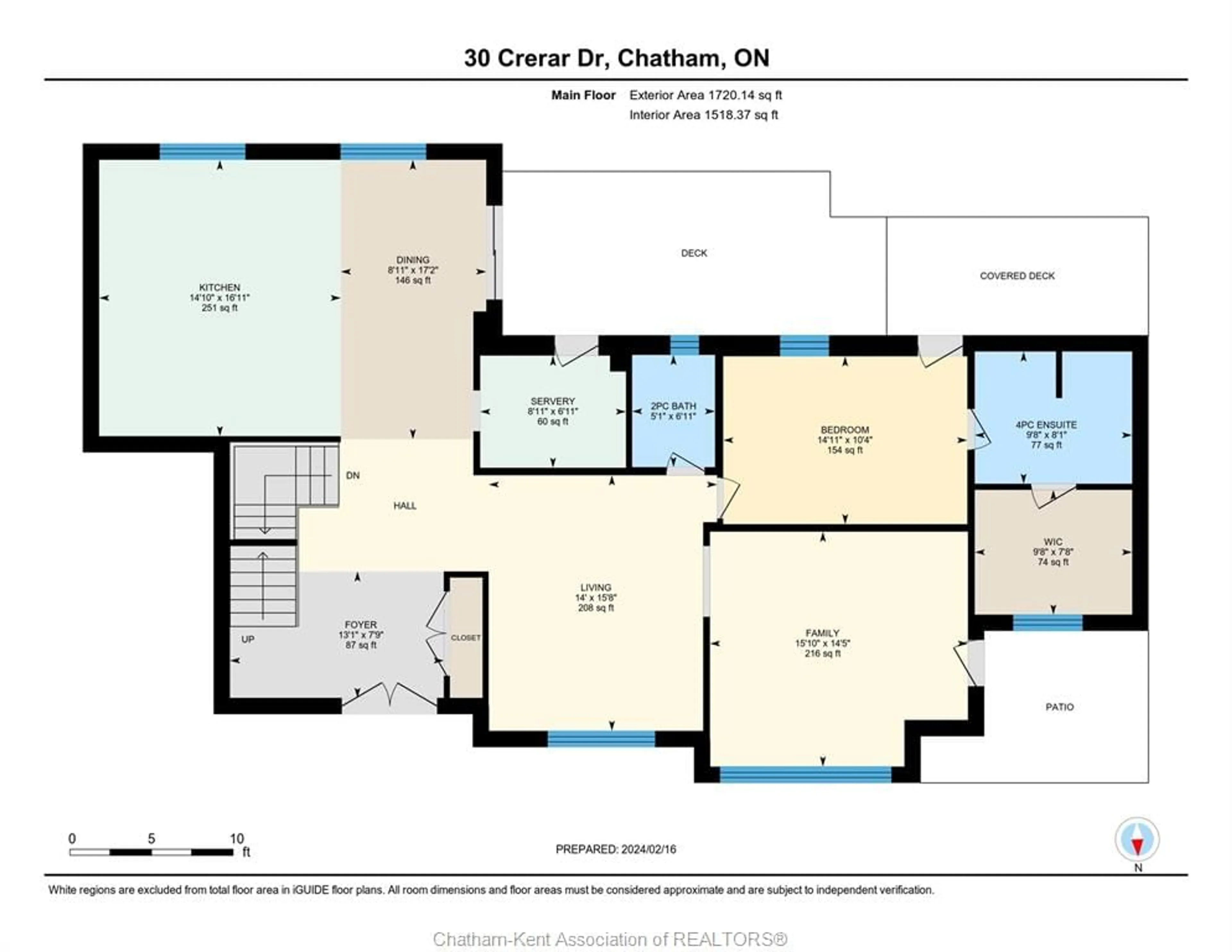 Floor plan for 30 Crerar Dr, Chatham Ontario N7L 2P8