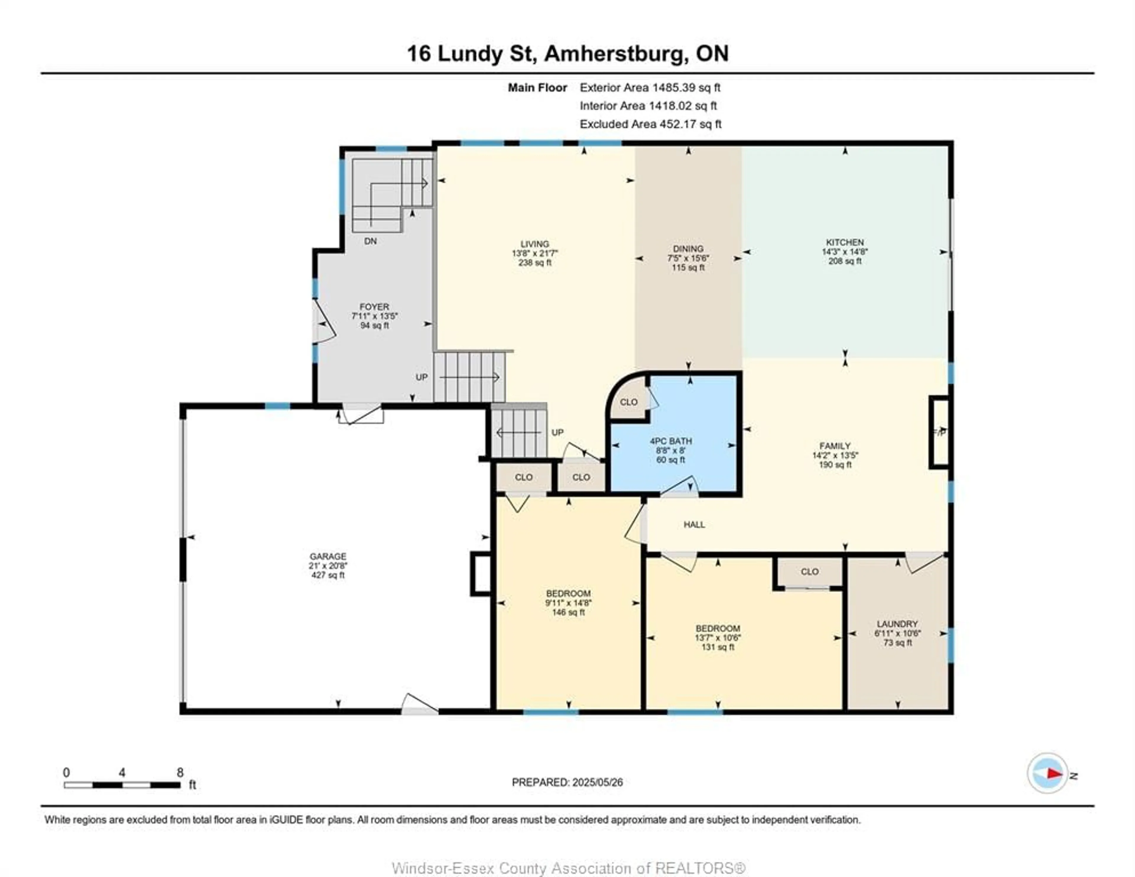 Floor plan for 16 Lundy, Amherstburg Ontario N9V 0G5