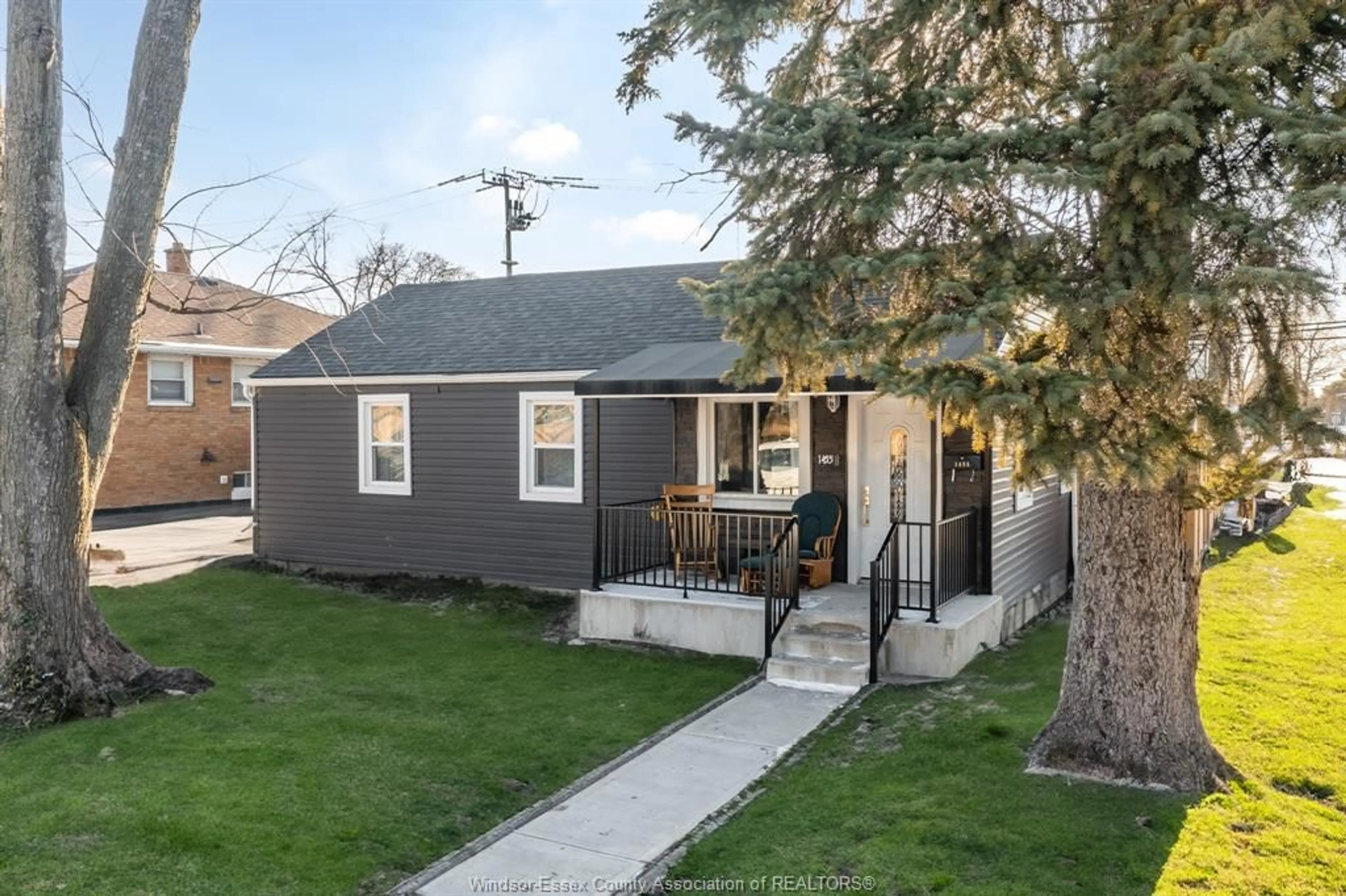A pic from outside/outdoor area/front of a property/back of a property/a pic from drone, street for 1455 YORK St, Windsor Ontario N8X 1W2