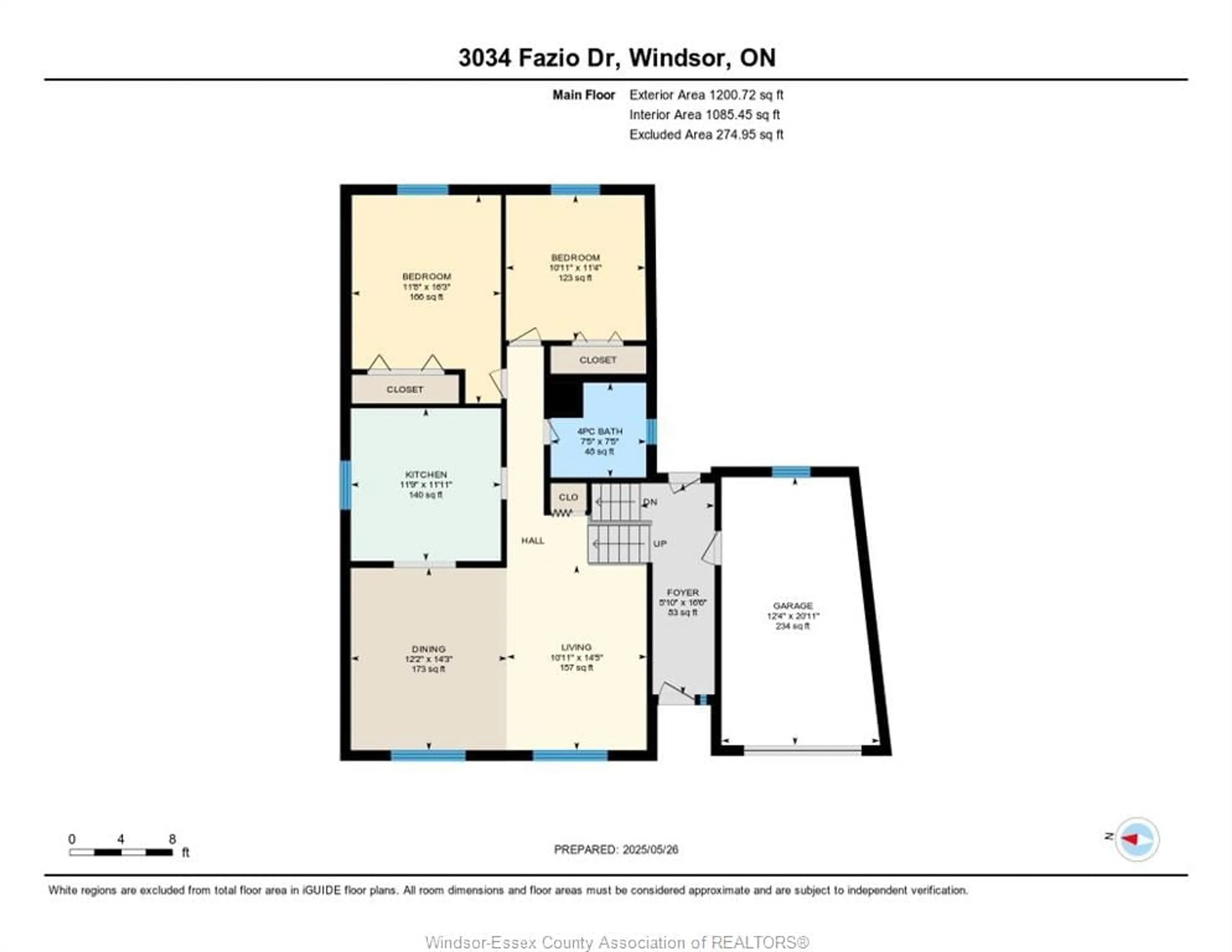 Floor plan for 3034 FAZIO Dr, Windsor Ontario N9E 4G1