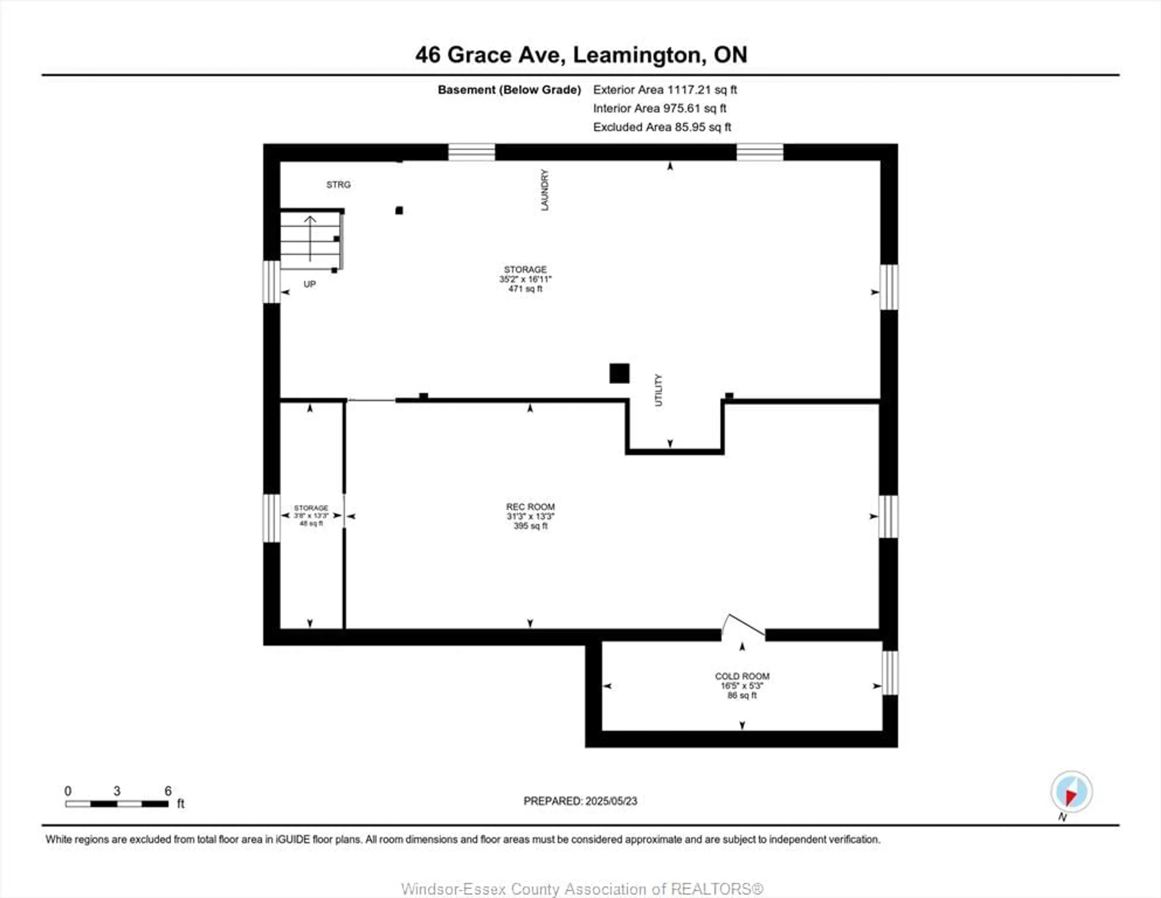 Floor plan for 46 GRACE Ave, Leamington Ontario N8H 1K9