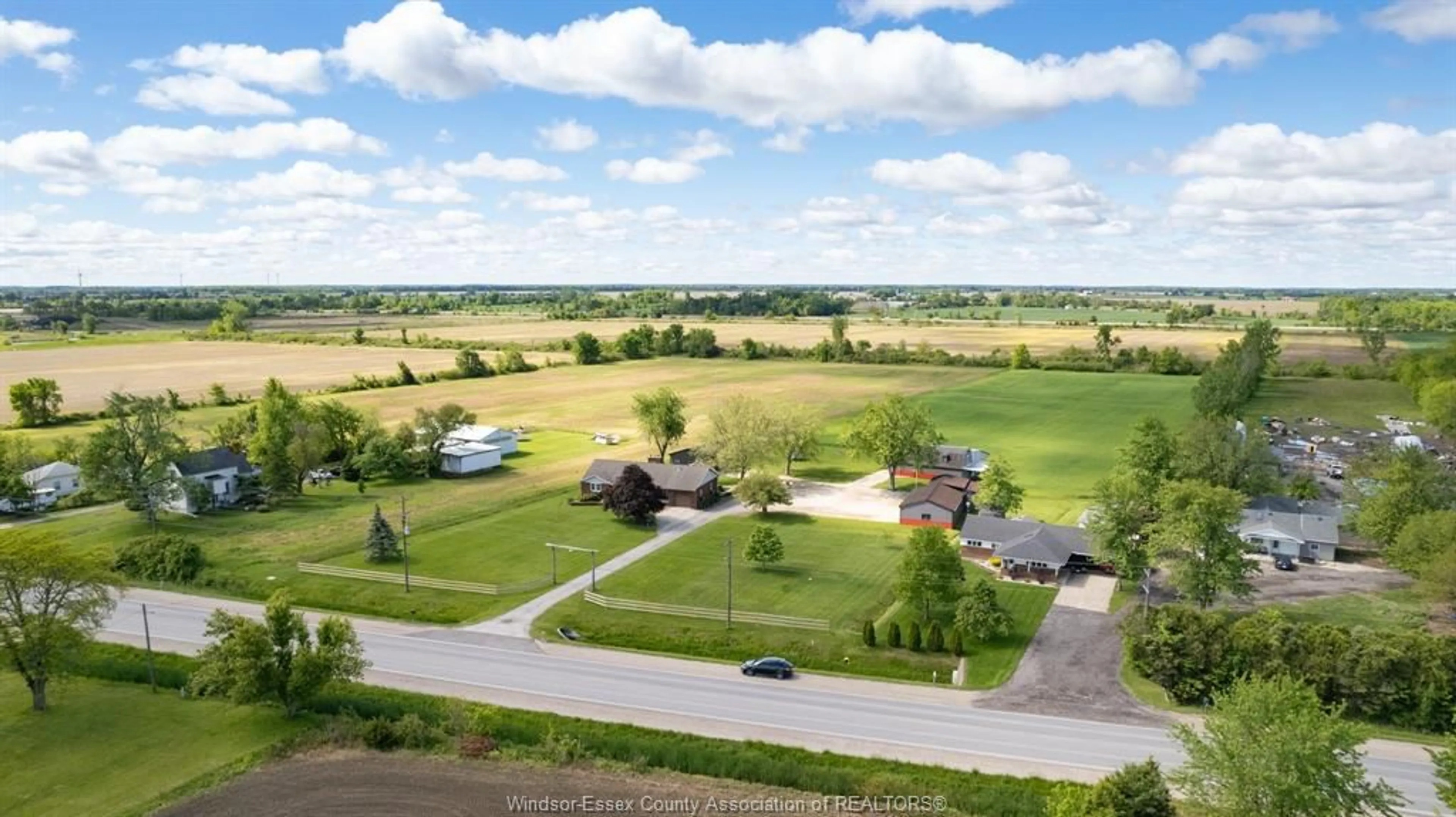 A pic from outside/outdoor area/front of a property/back of a property/a pic from drone, street for 836 TALBOT Rd, Maidstone Ontario N0R 1K0