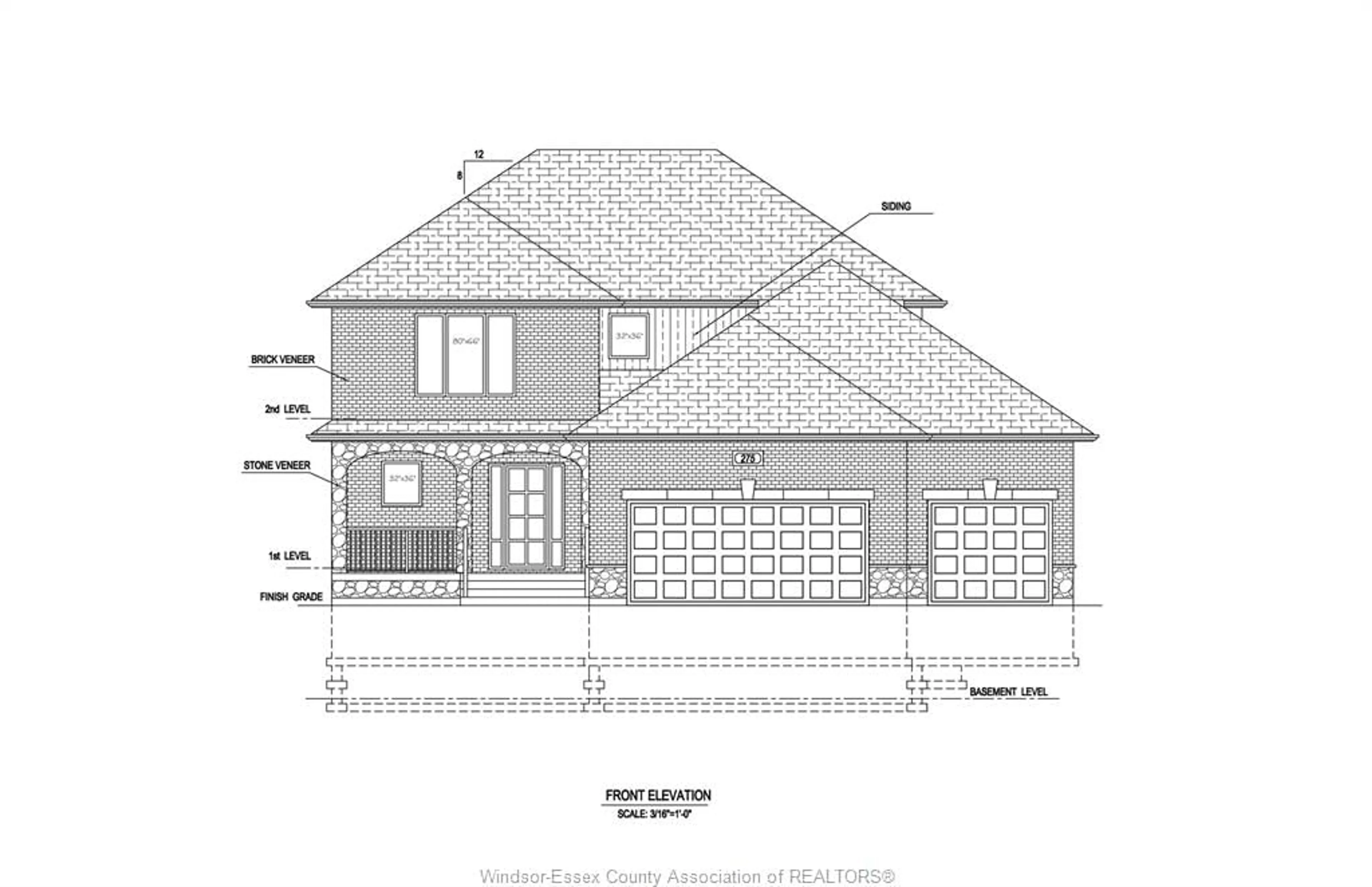 Home with brick exterior material, building for 275 DOLORES St, Essex Ontario N8M 0C5