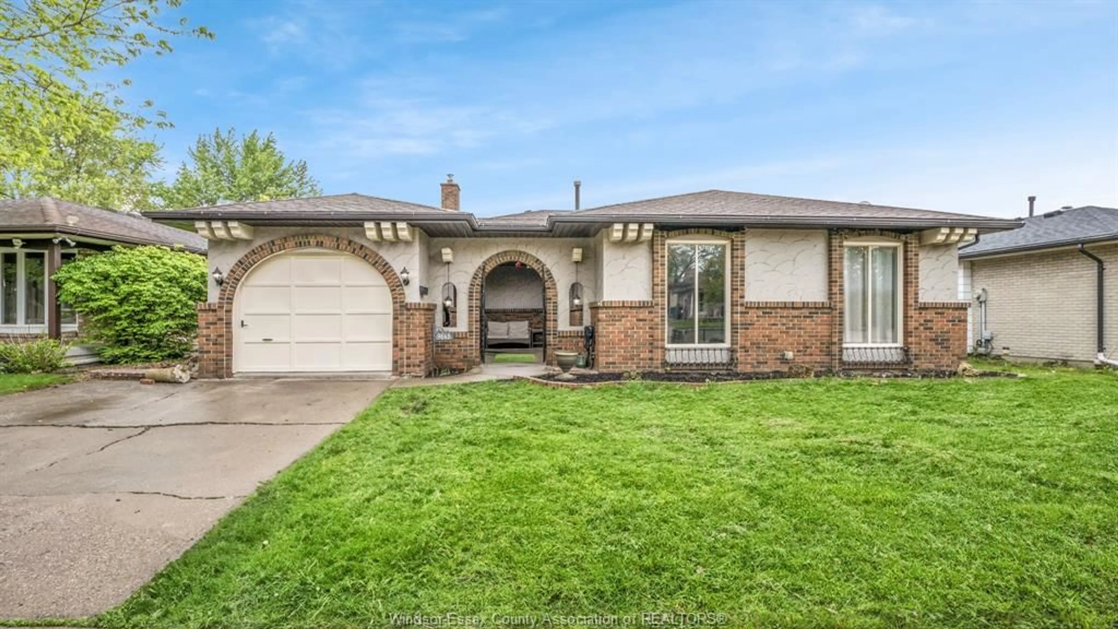Home with brick exterior material, street for 9645 BEACHDALE, Windsor Ontario N8R 1S4