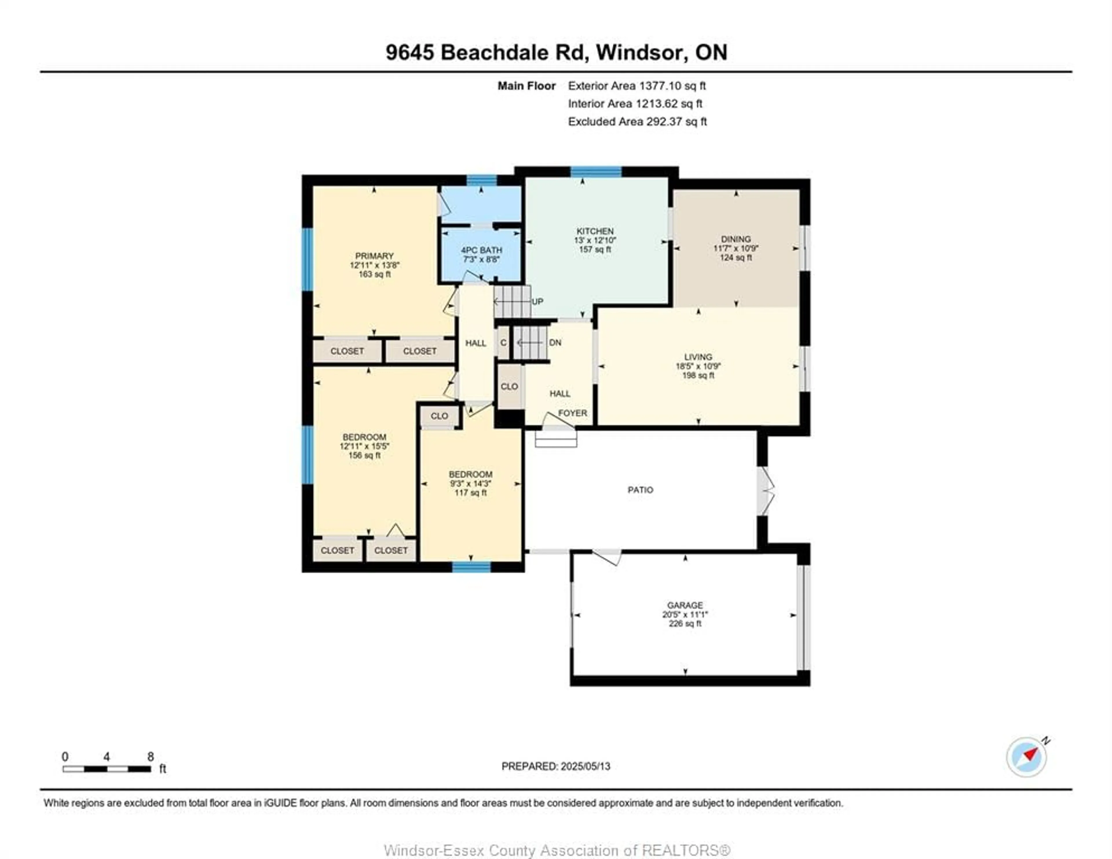 Floor plan for 9645 BEACHDALE, Windsor Ontario N8R 1S4