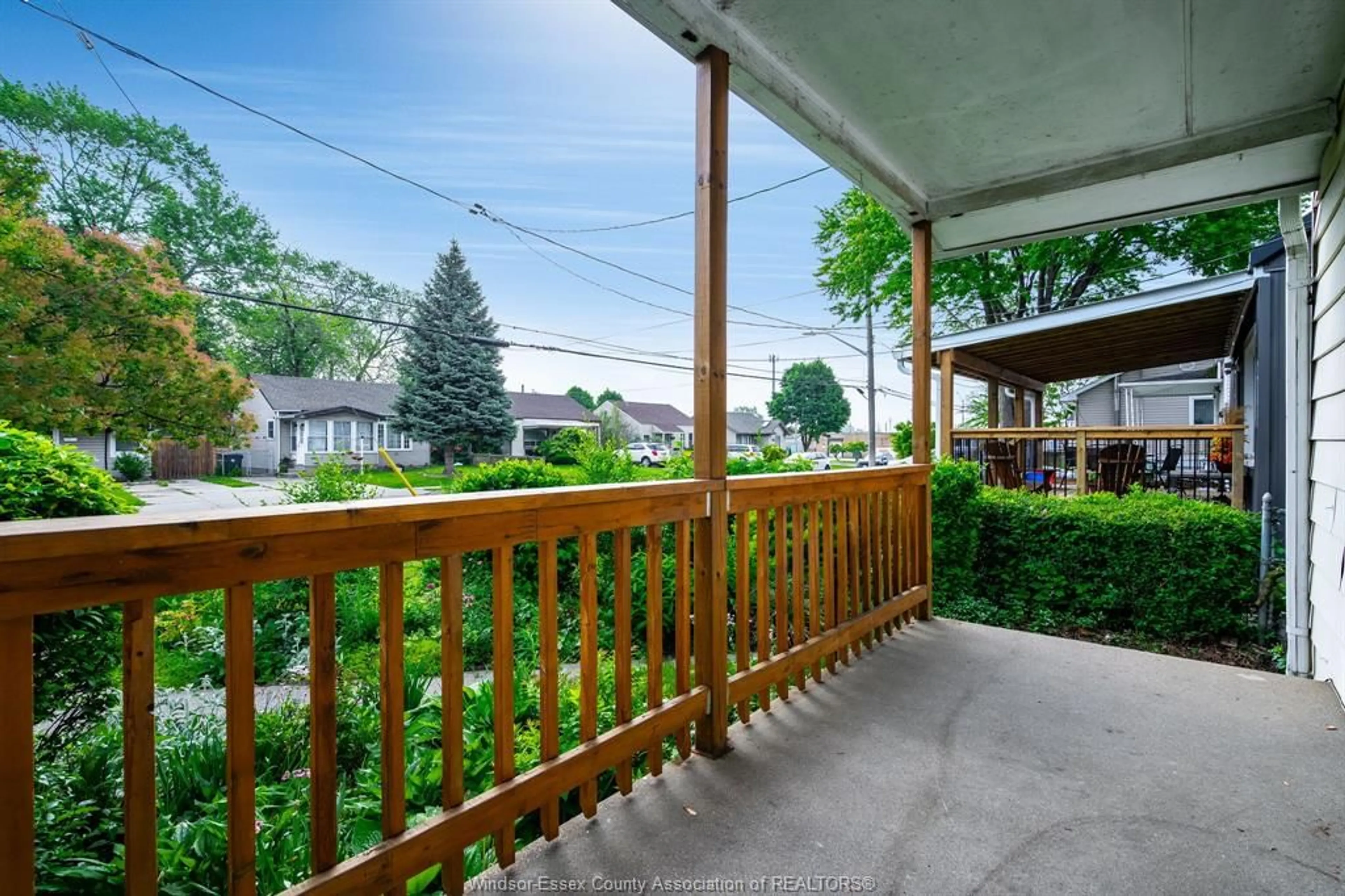 Patio, street for 1345 Elm, Windsor Ontario N8X 2B7
