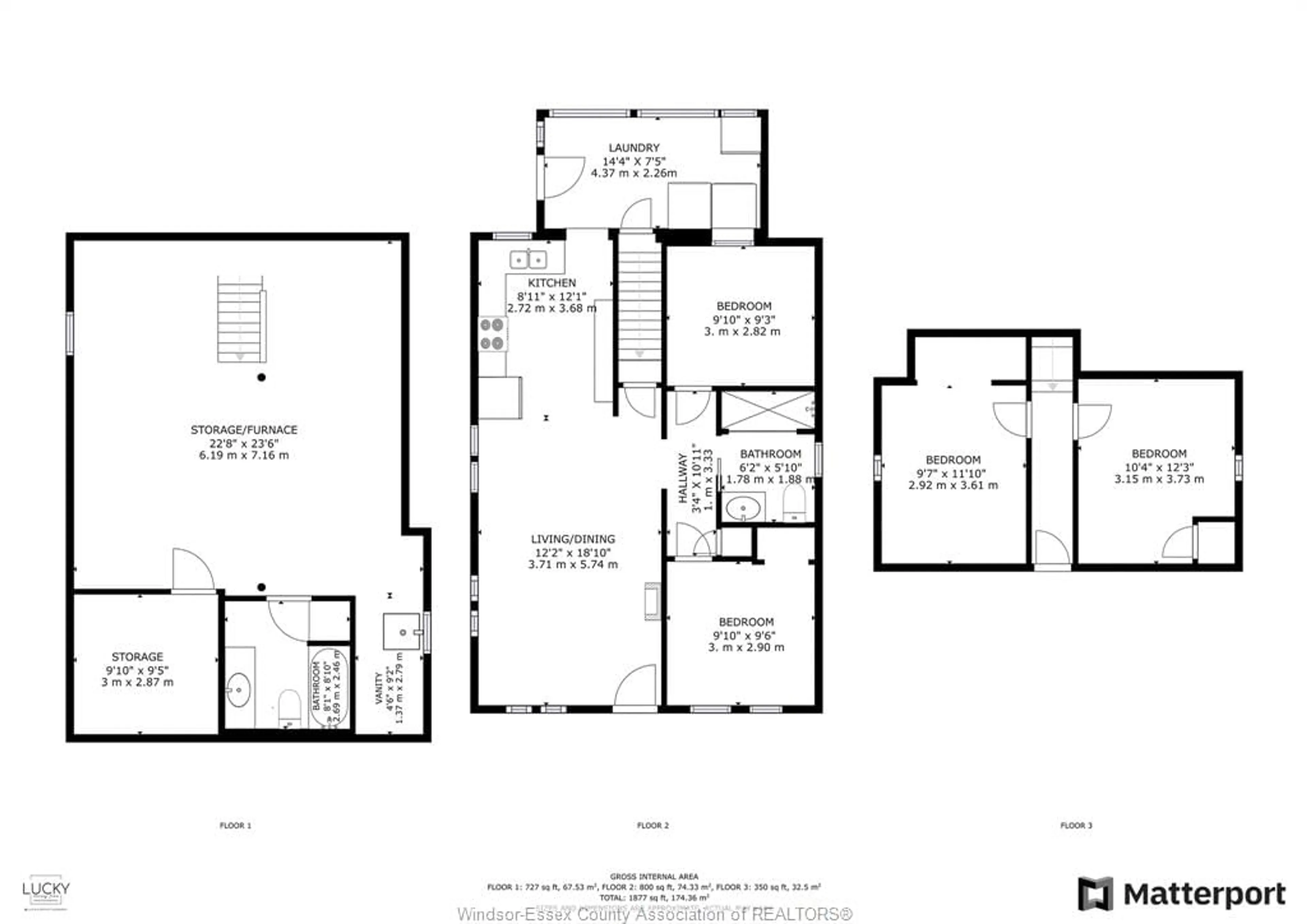 Floor plan for 1220 BRUCE Ave, Windsor Ontario N8X 1X3