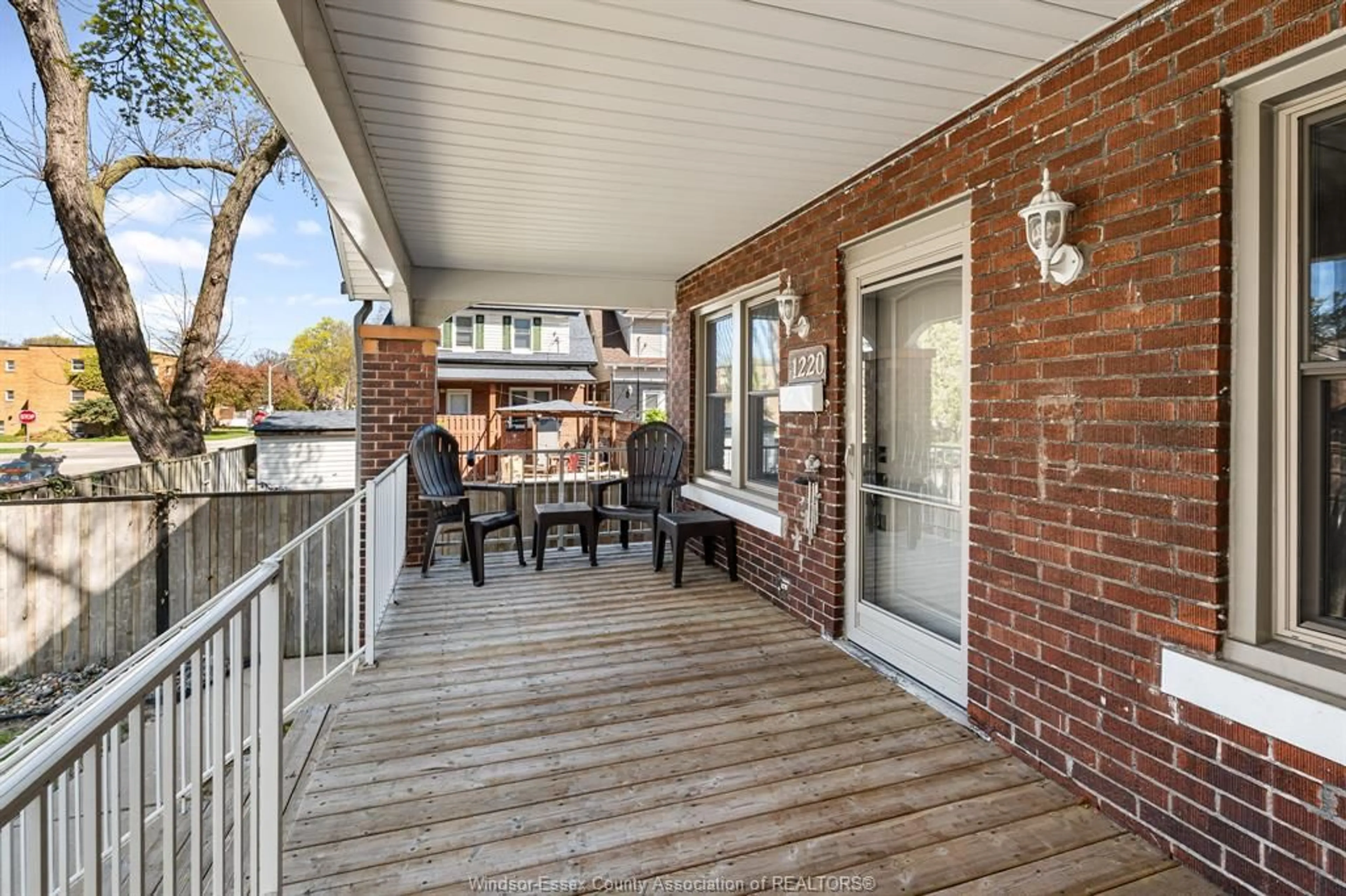 Patio, street for 1220 BRUCE Ave, Windsor Ontario N8X 1X3
