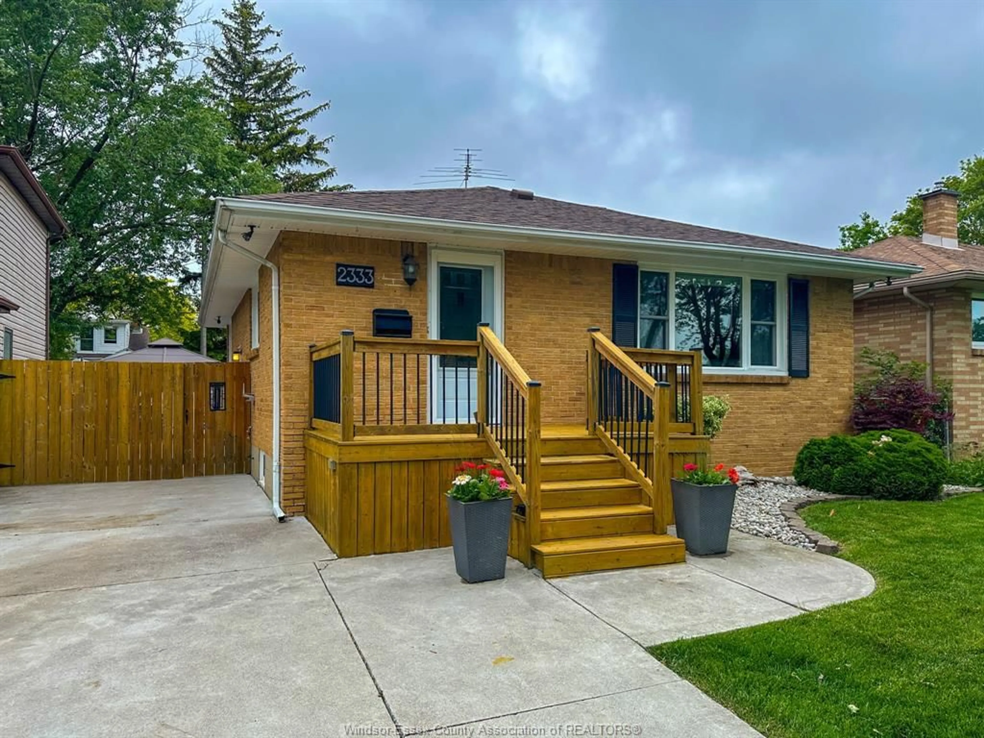 Home with brick exterior material, street for 2333 AUBIN, Windsor Ontario N8W 4L4