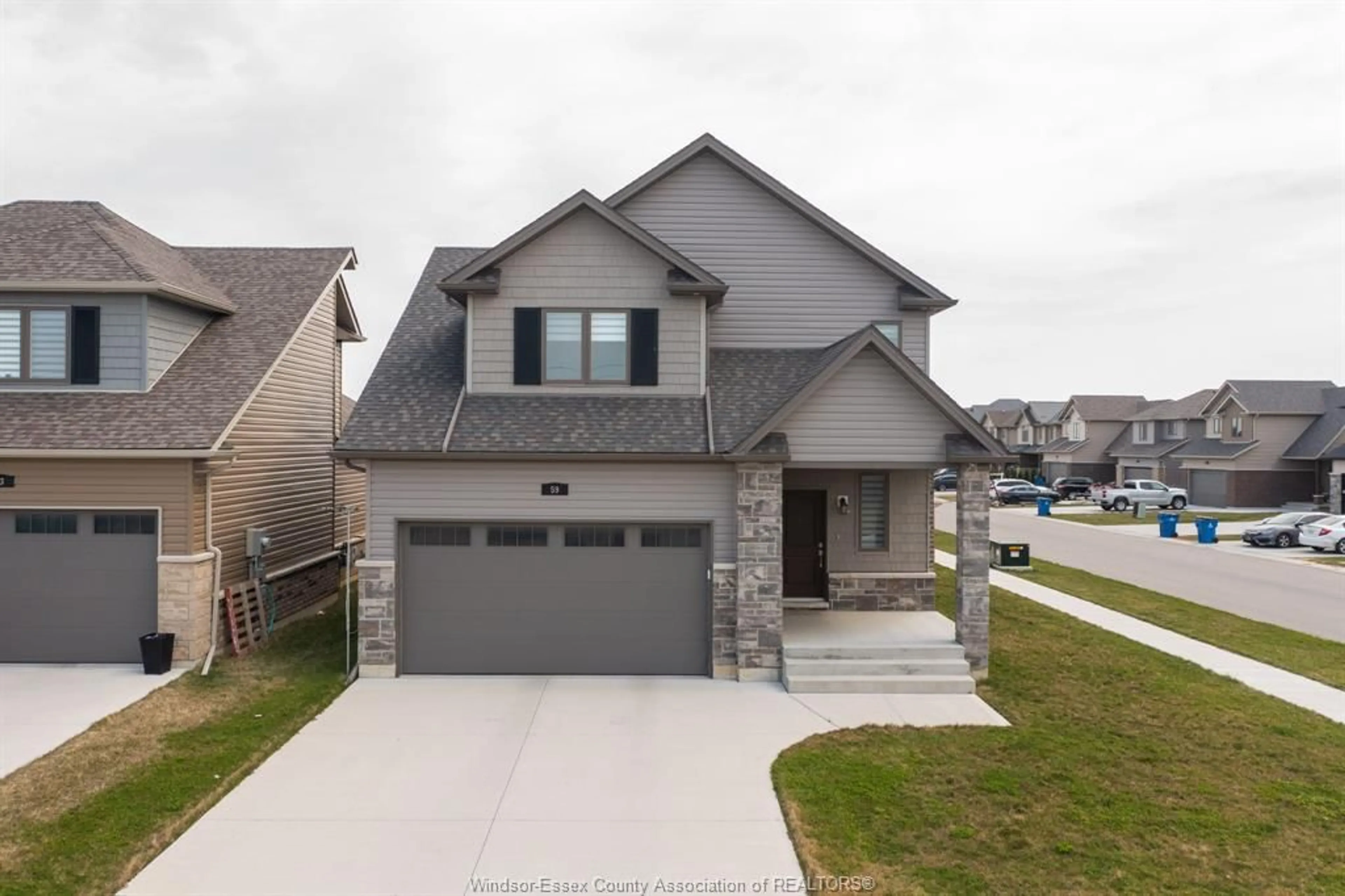 Home with brick exterior material, street for 59 EVENING Dr, Chatham Ontario N7L 0B6