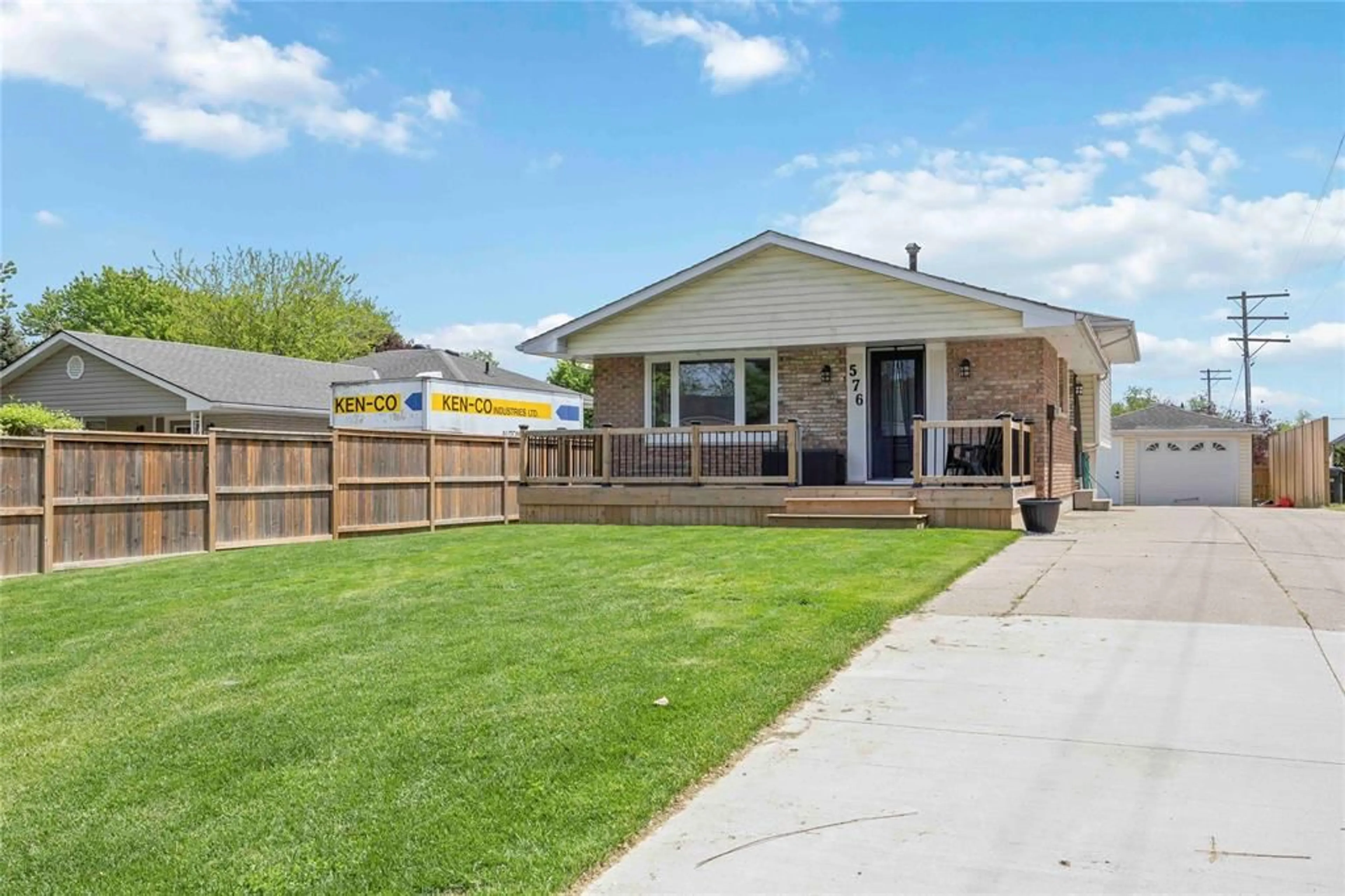 Home with vinyl exterior material, street for 576 FRONT St, Plympton-Wyoming Ontario N0N 1T0