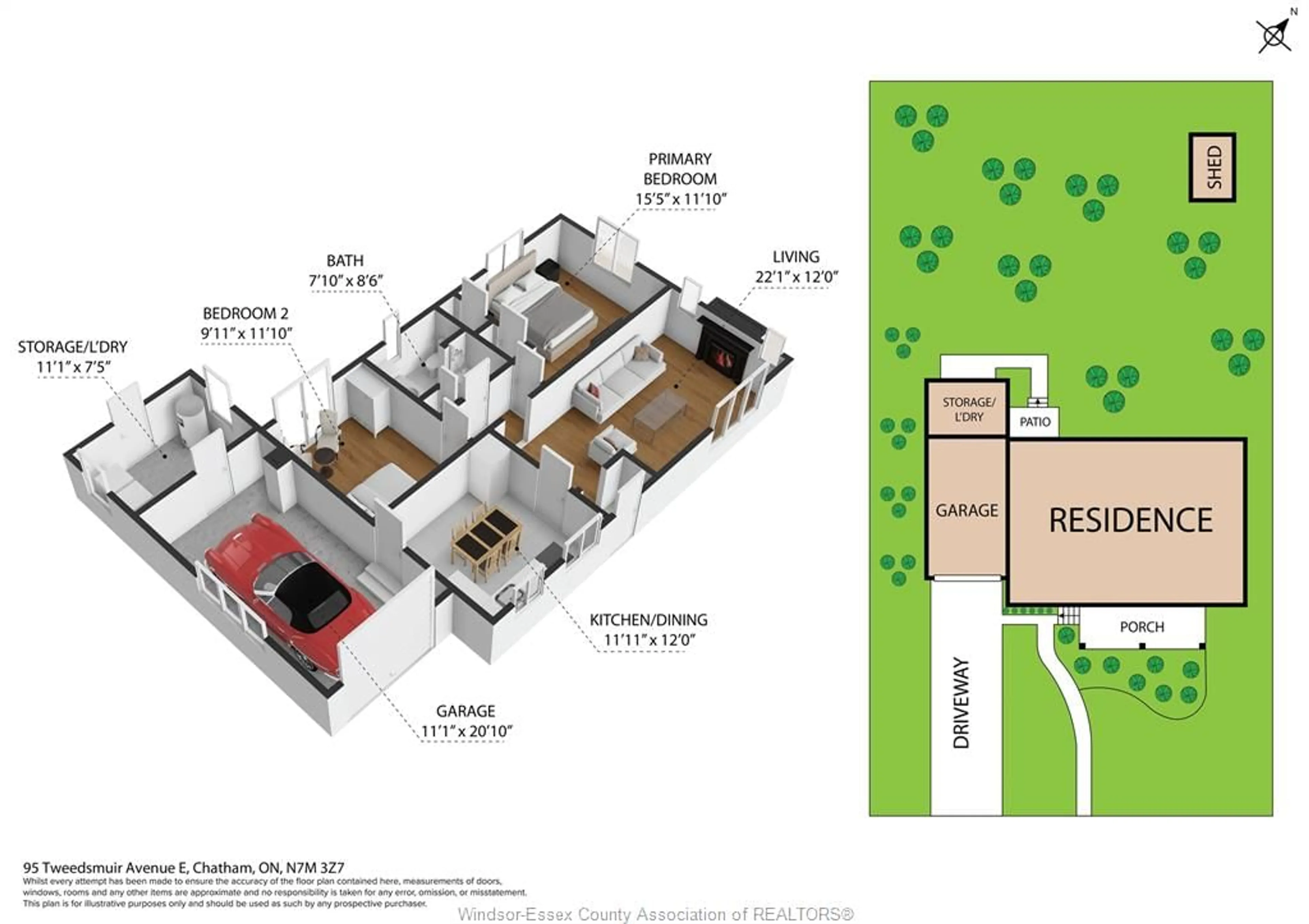 Floor plan for 95 TWEEDSMUIR Ave, Chatham Ontario N7M 3Z7