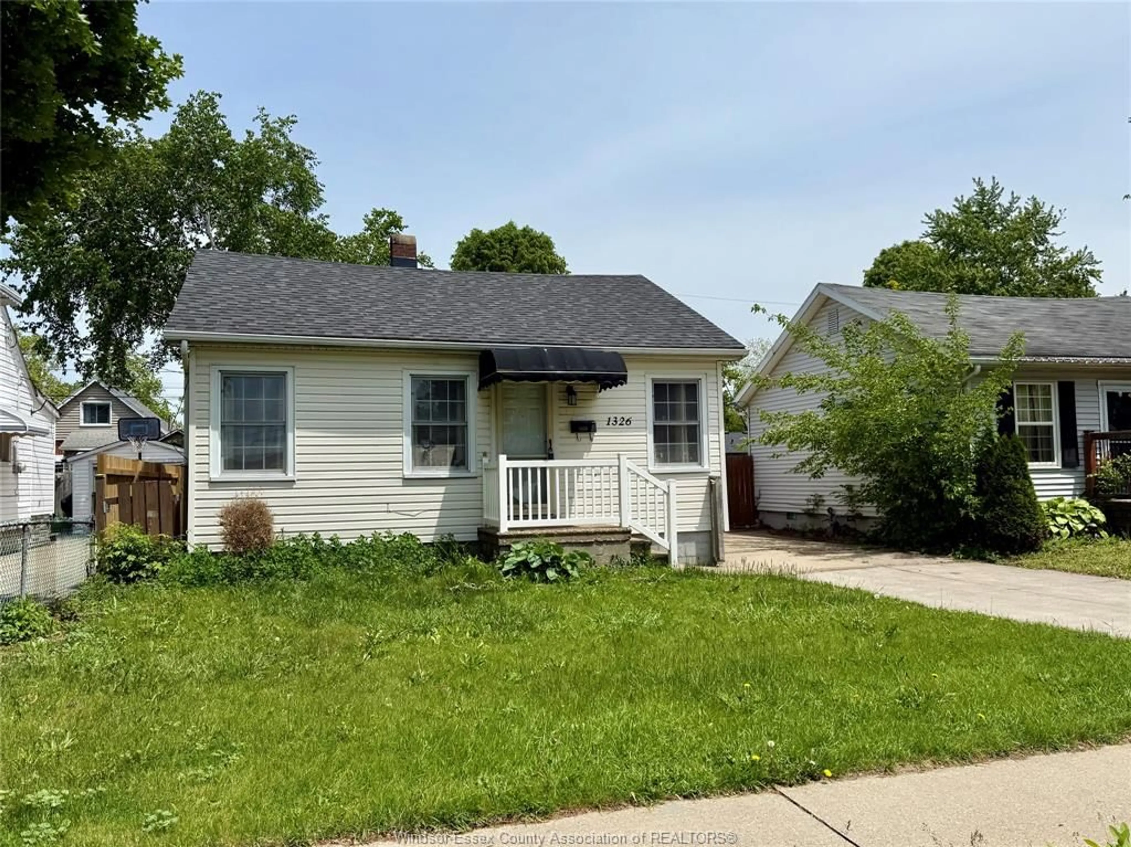 Home with vinyl exterior material, street for 1326 Central Ave, Windsor Ontario N8Y 3V4