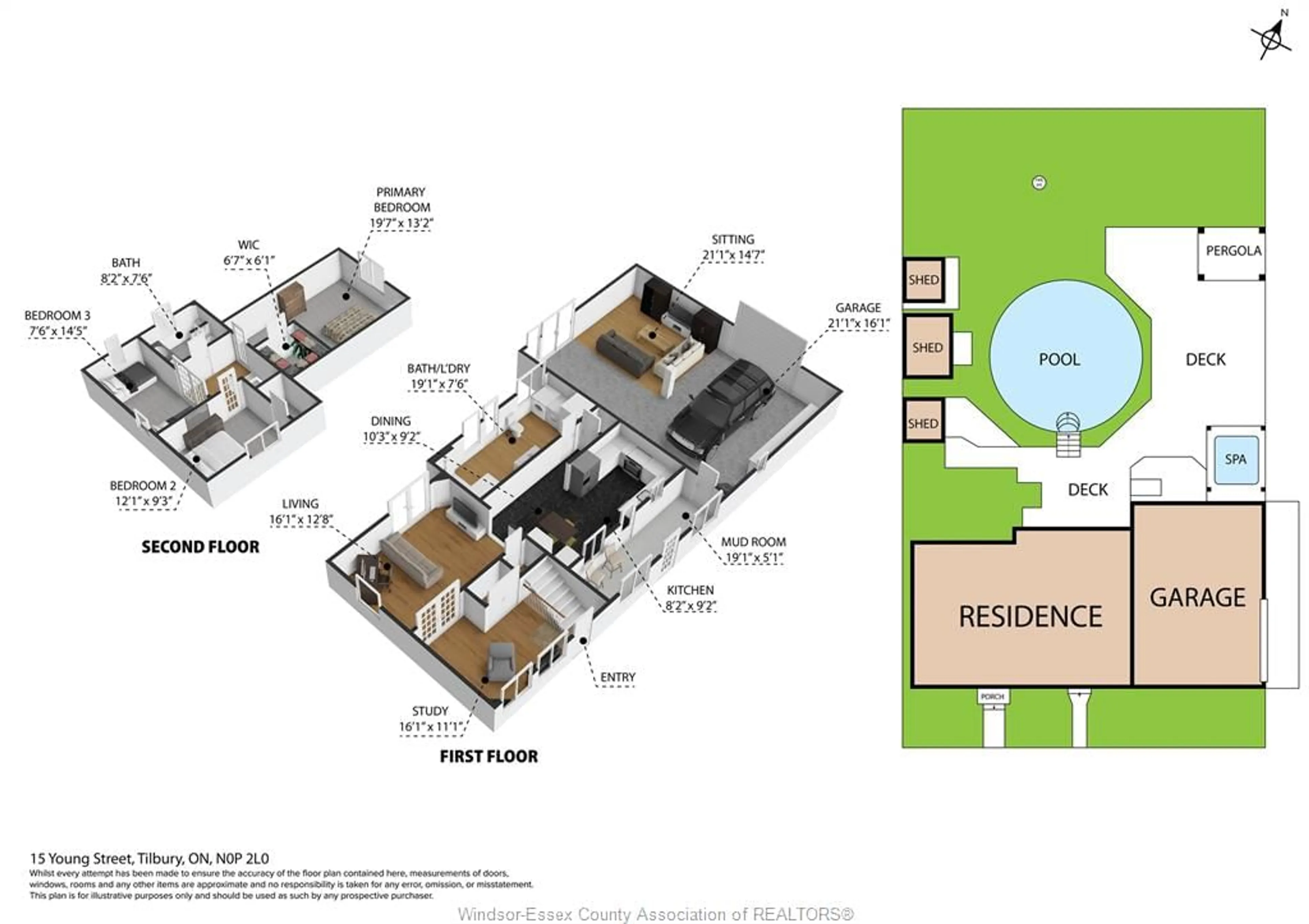 Floor plan for 15 YOUNG St, Tilbury Ontario N0P 2P0