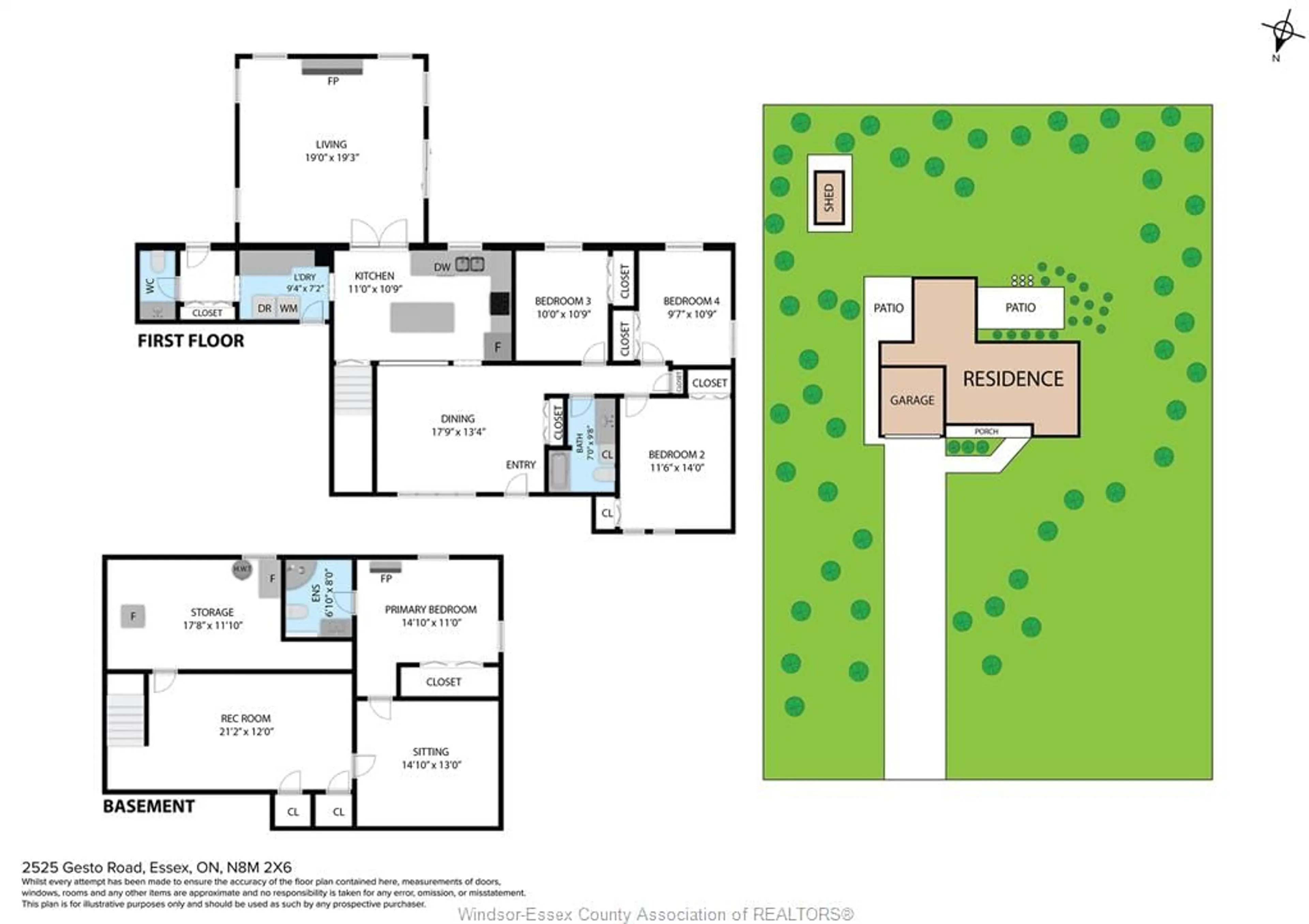Floor plan for 2525 County Rd 12, Essex Ontario N8M 2X6