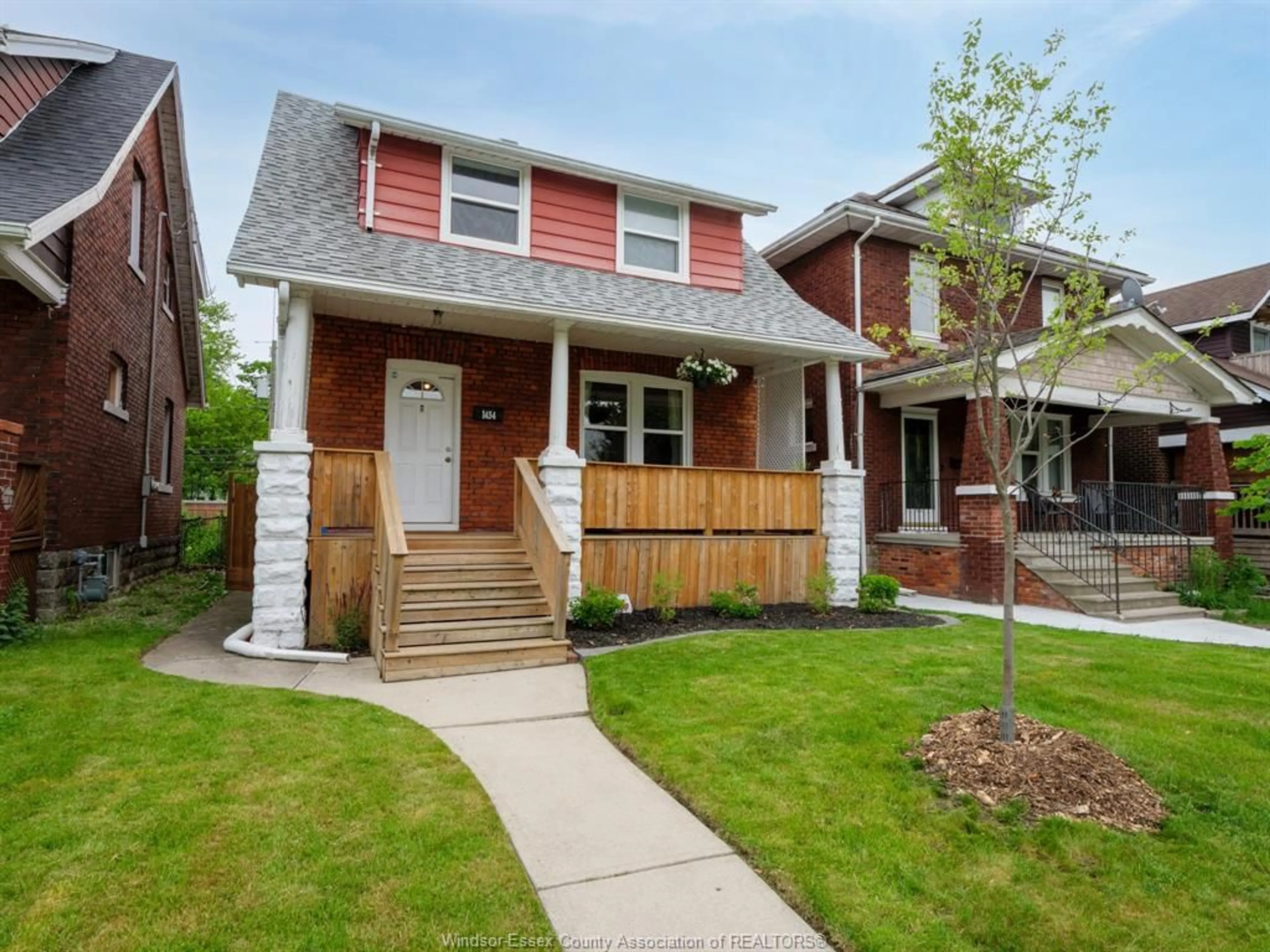 Home with brick exterior material, street for 1454 MOY Ave, Windsor Ontario N8X 4S8