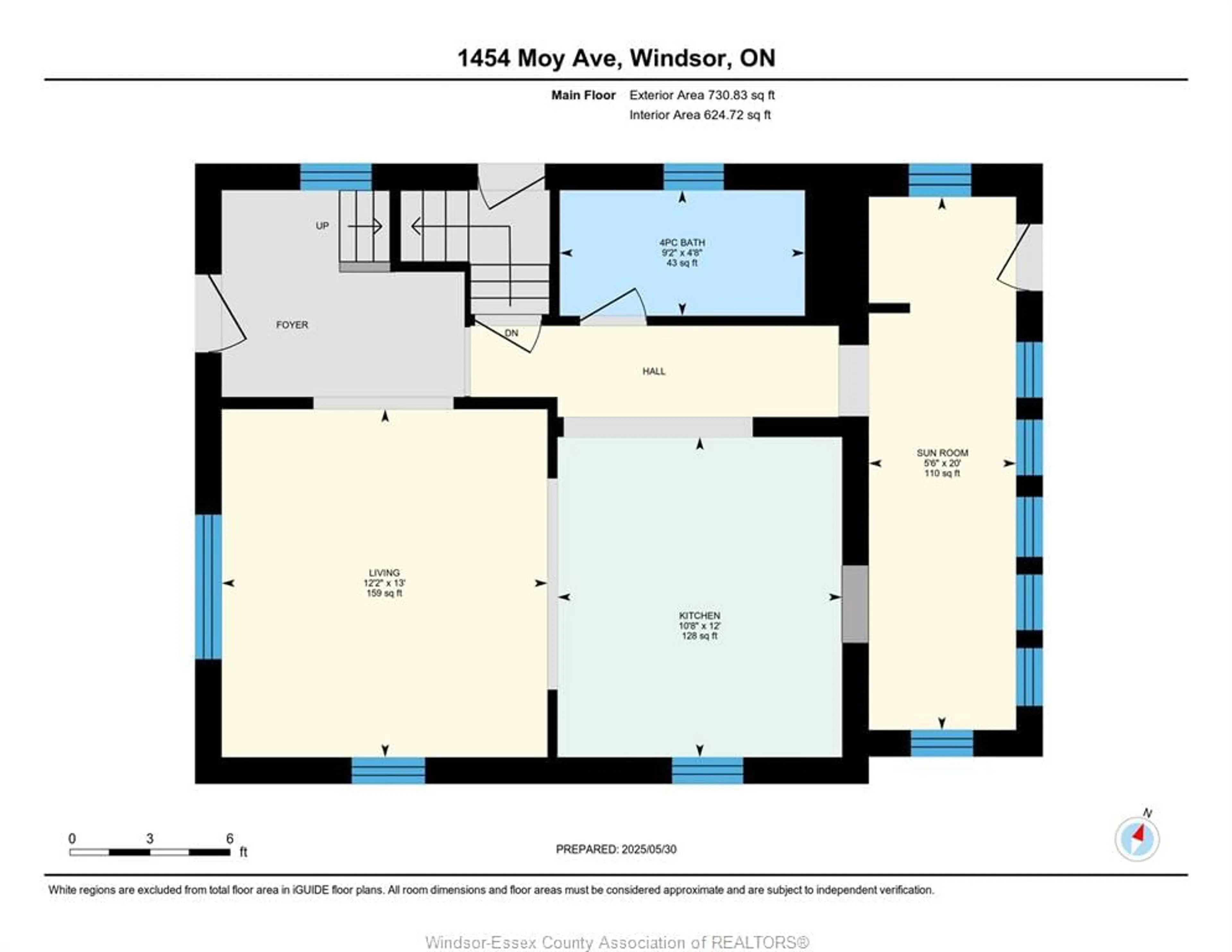 Floor plan for 1454 MOY Ave, Windsor Ontario N8X 4S8
