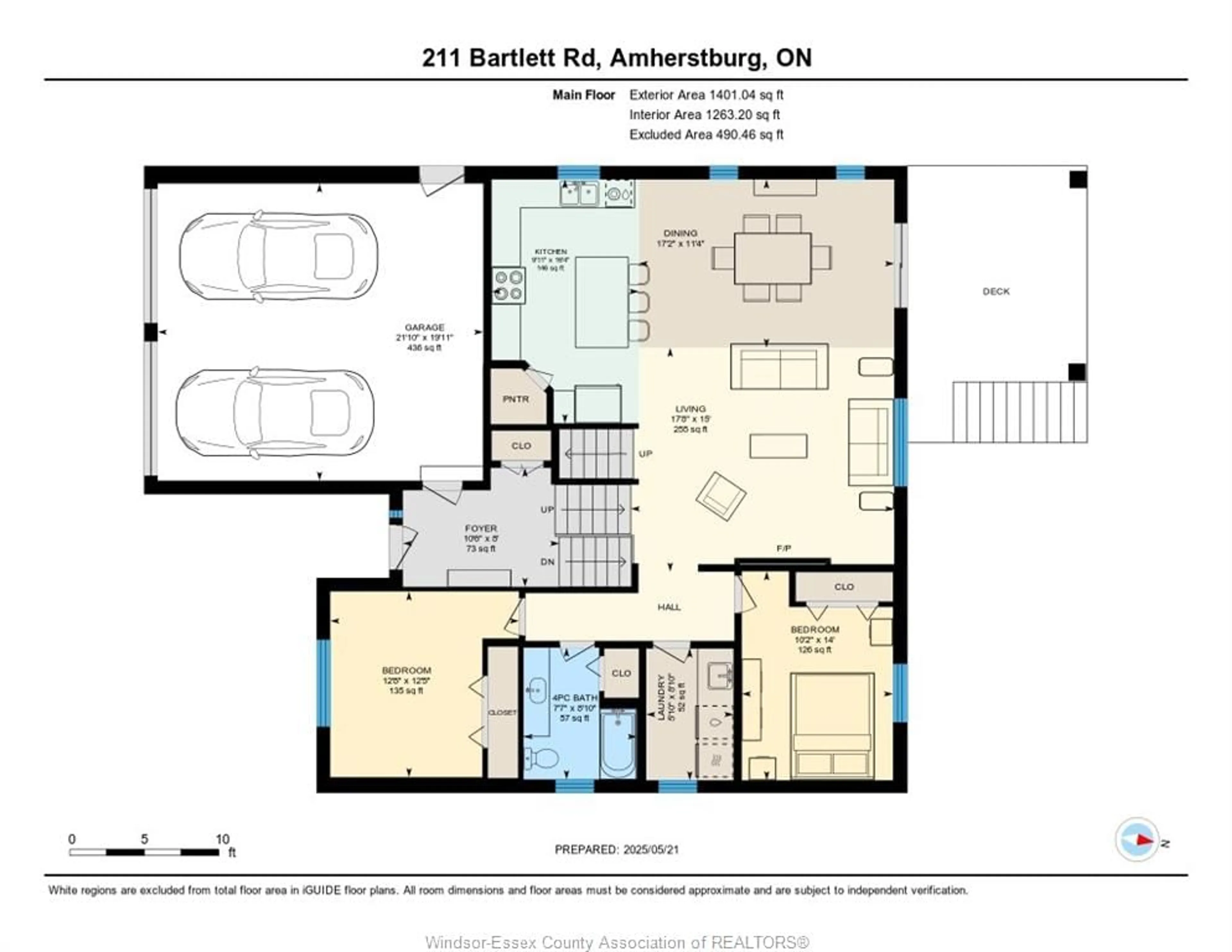 Floor plan for 211 Bartlett Rd, Amherstburg Ontario N9V 0G8