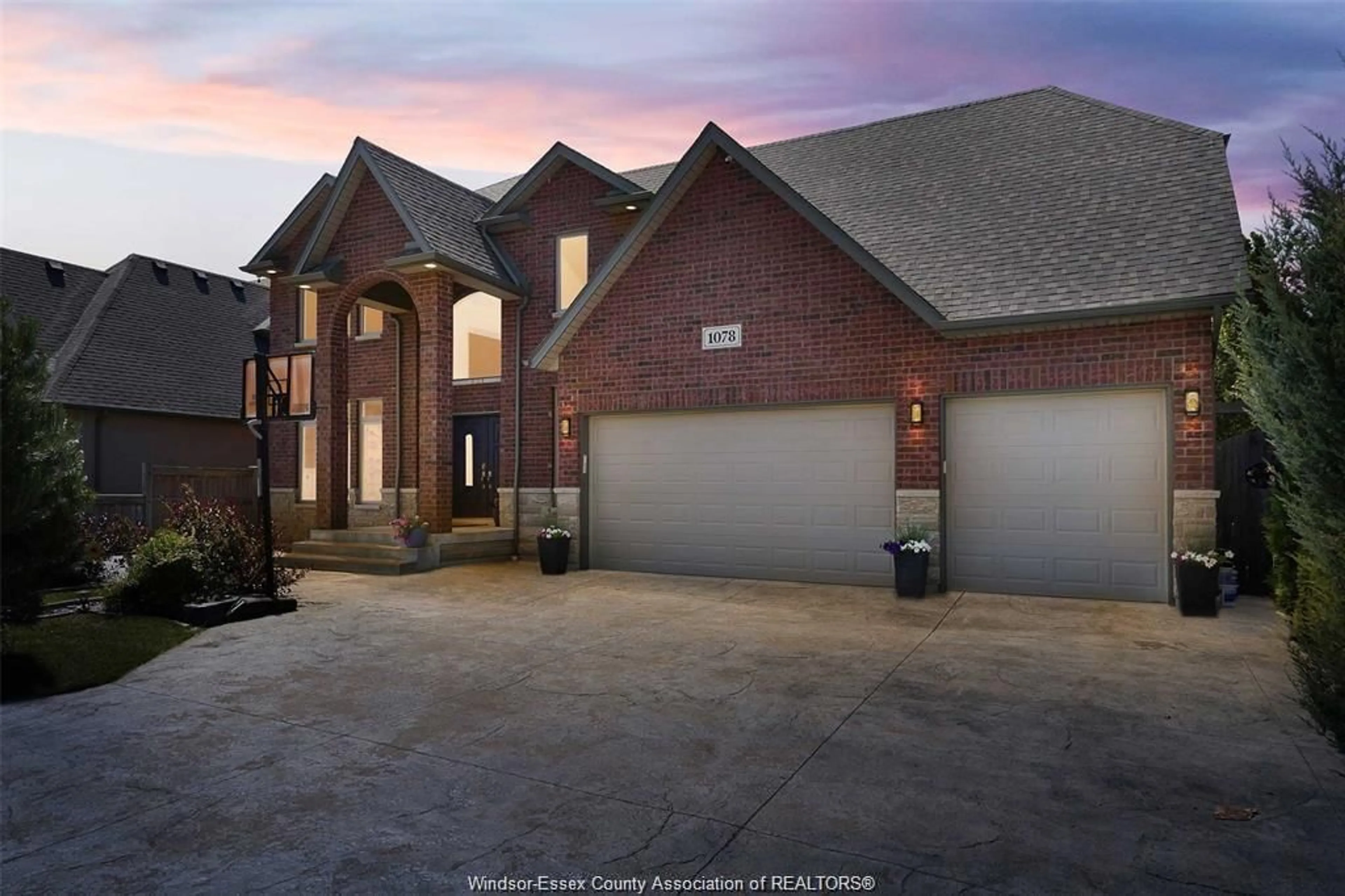 Home with brick exterior material, street for 1078 CHARLOTTE Cres, Lakeshore Ontario N0R 1A0