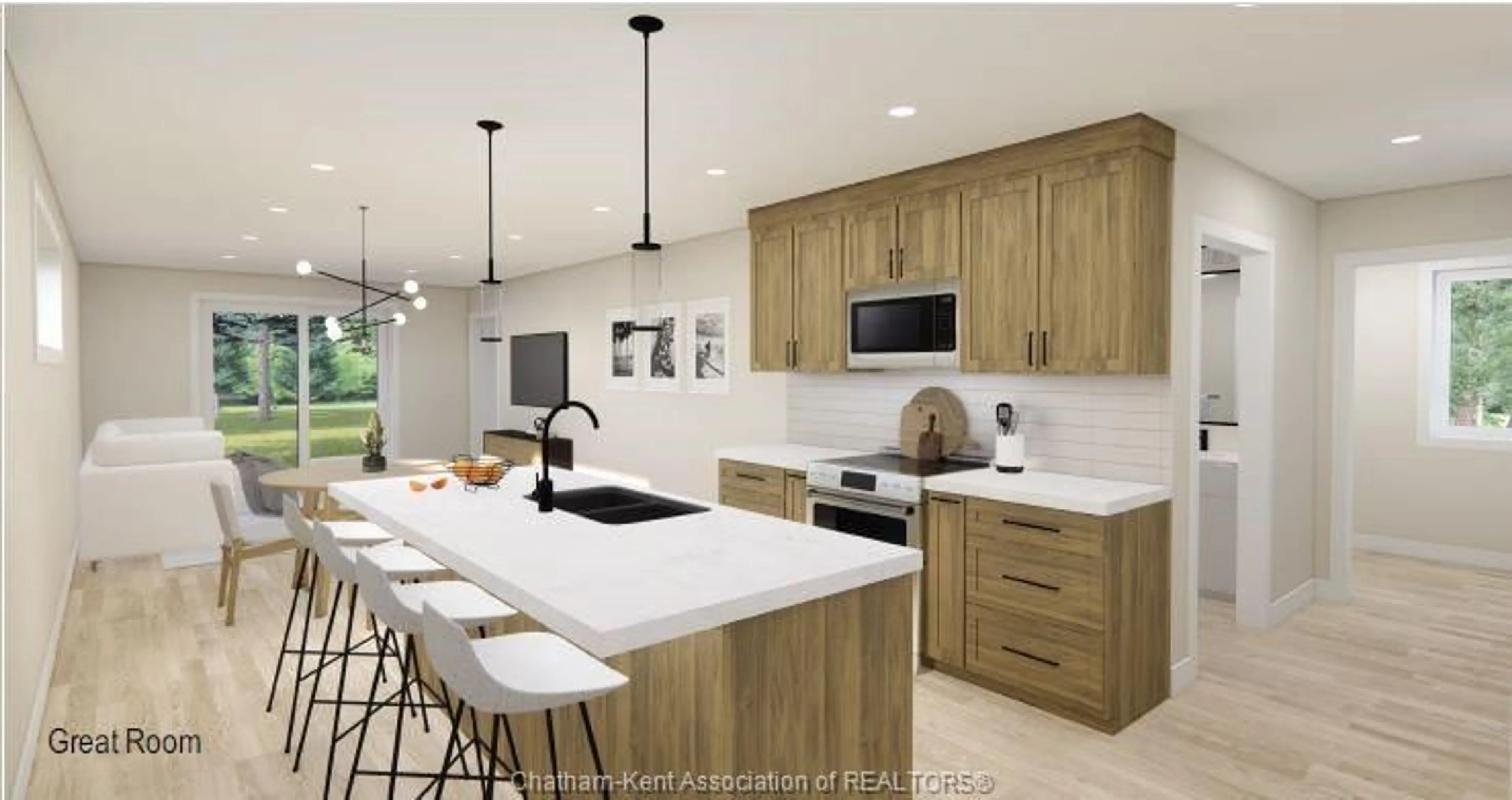 Open concept kitchen, unknown for 162 IRONWOOD Trail, Chatham Ontario N7M 0T3