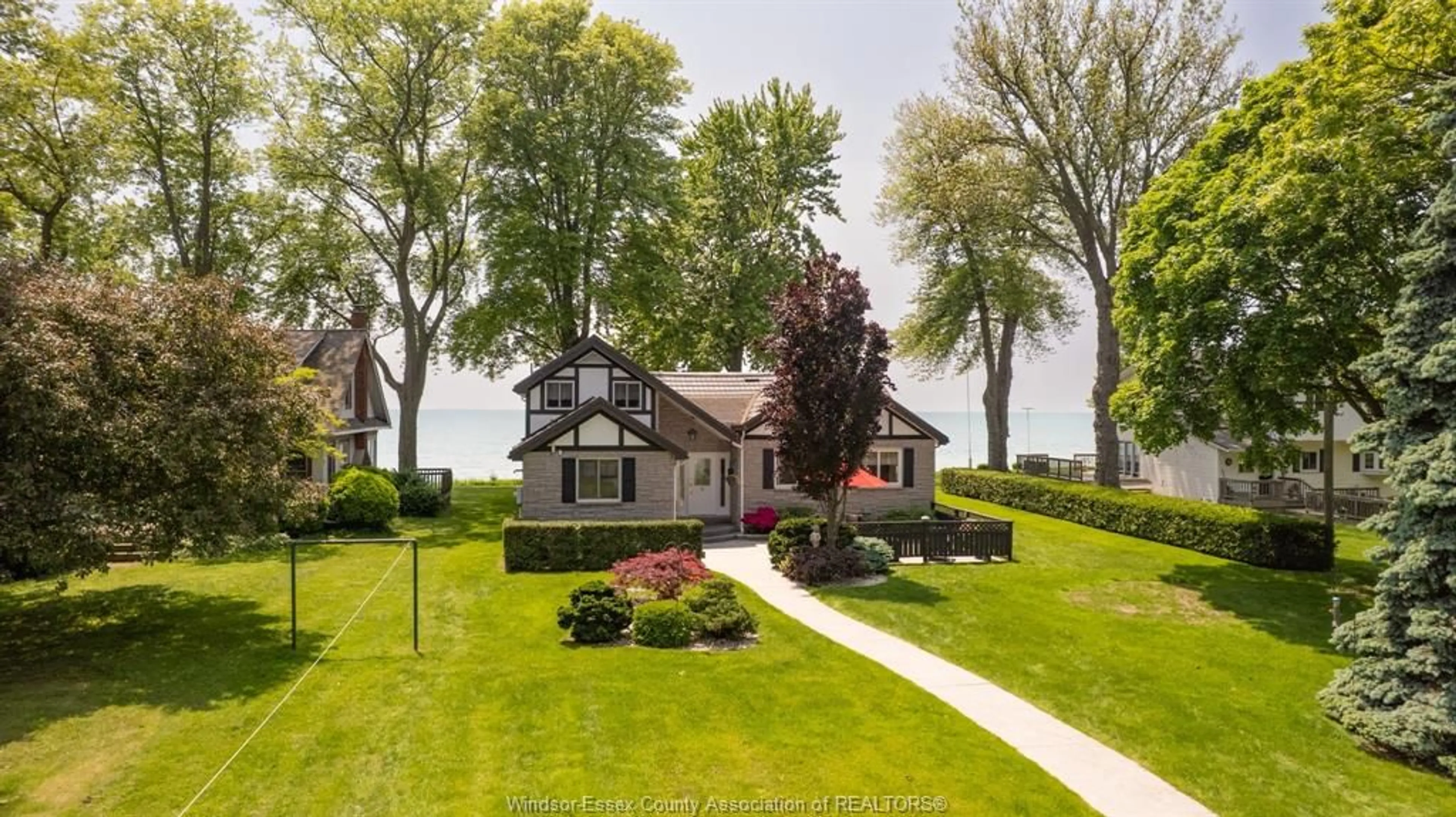 A pic from outside/outdoor area/front of a property/back of a property/a pic from drone, water/lake/river/ocean view for 745 CLOVERDALE BEACH Rd, Colchester Ontario N0R 1G0