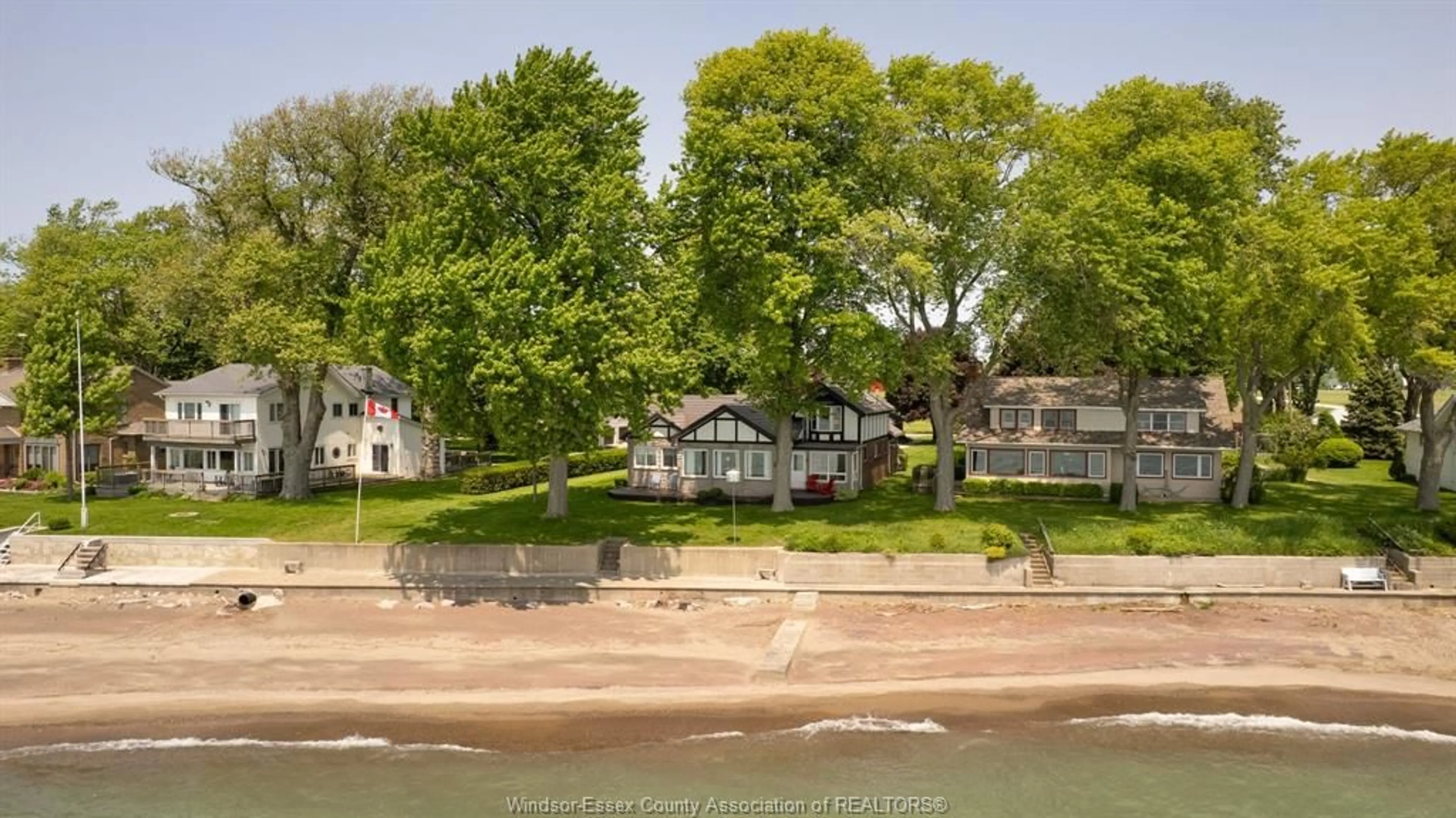A pic from outside/outdoor area/front of a property/back of a property/a pic from drone, water/lake/river/ocean view for 745 CLOVERDALE BEACH Rd, Colchester Ontario N0R 1G0