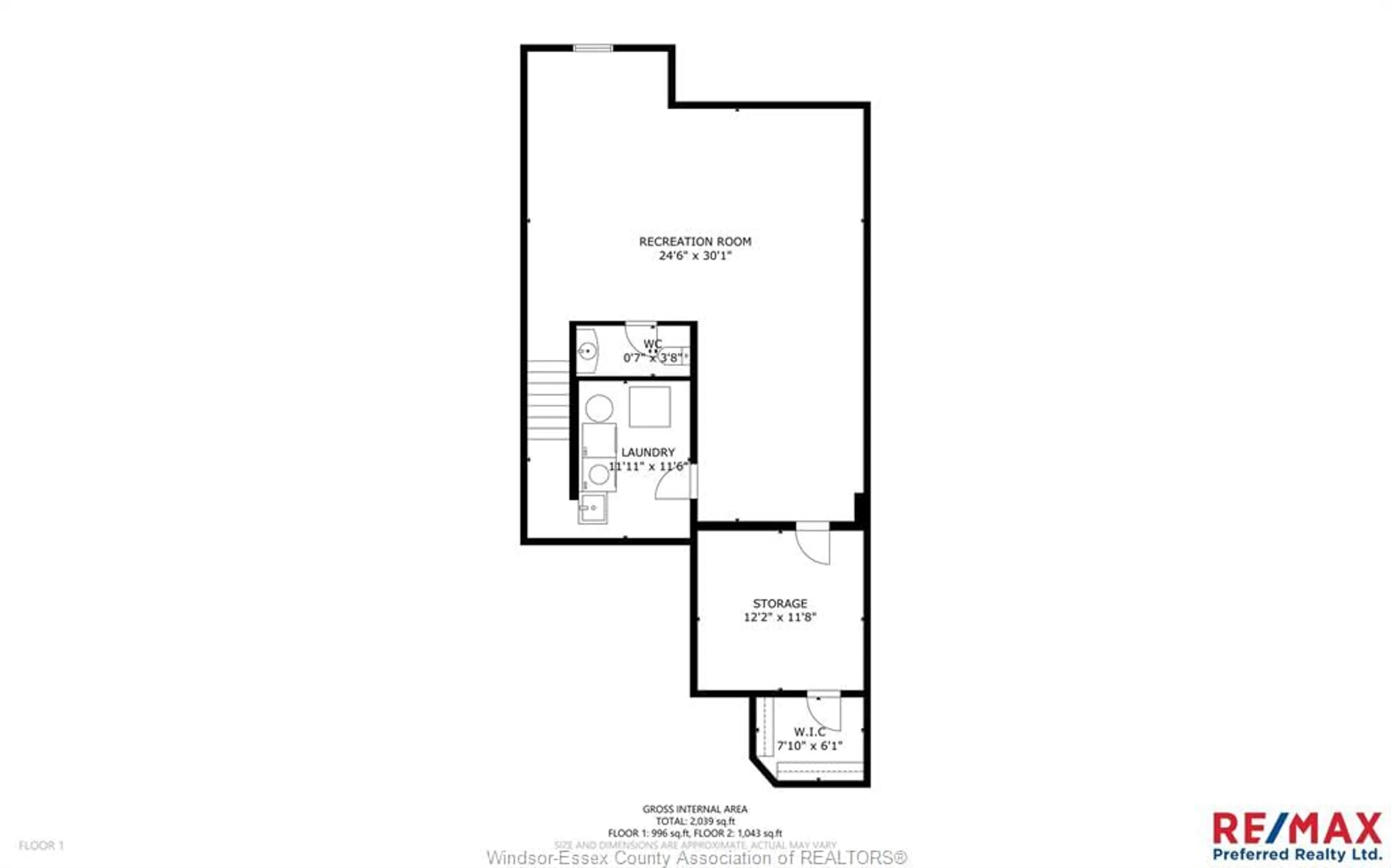 Floor plan for 1875 CHATEAU, Windsor Ontario N8P 1M6