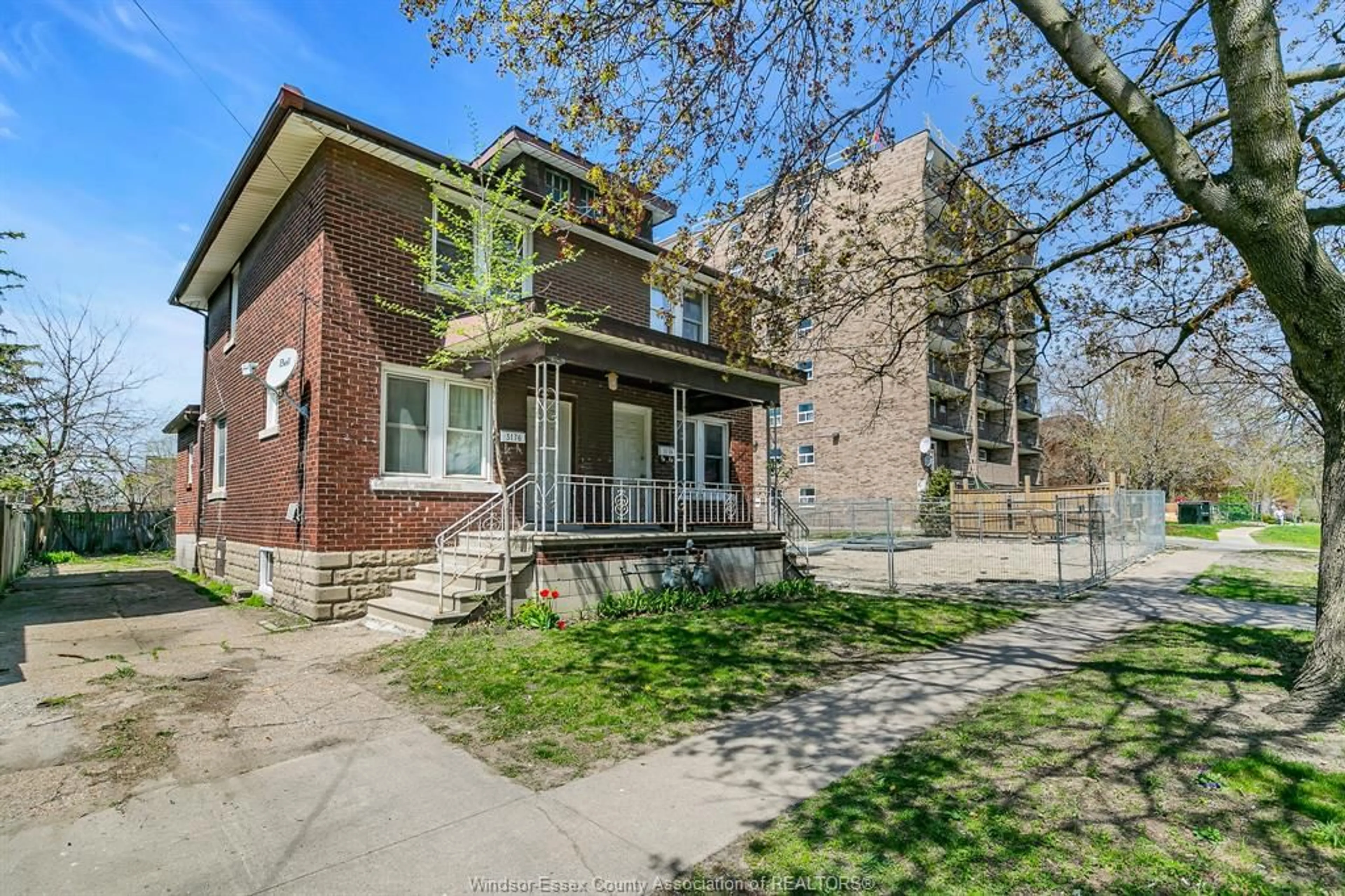 Home with brick exterior material, street for 3174-76 PETER, Windsor Ontario N9C 1H3