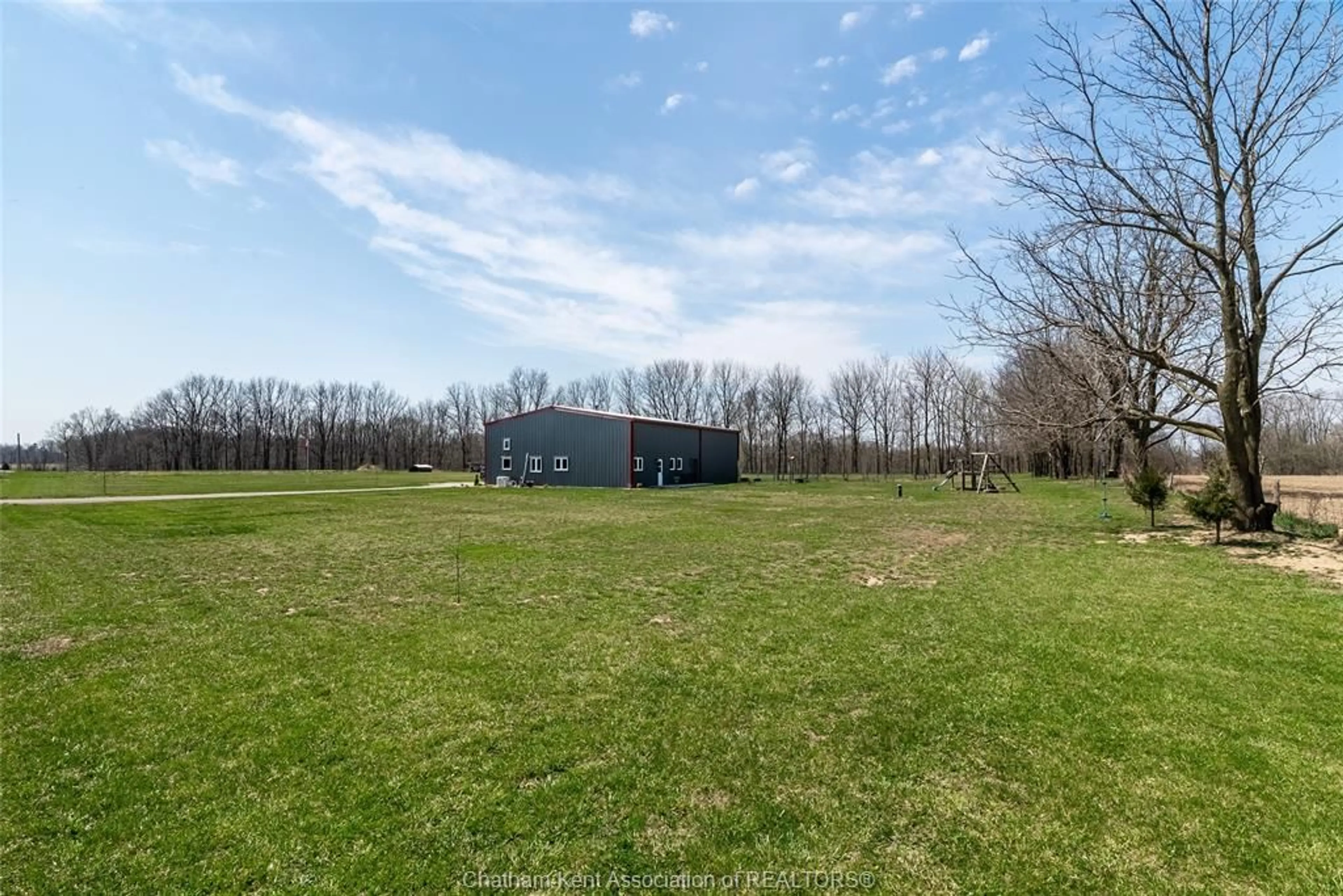 A pic from outside/outdoor area/front of a property/back of a property/a pic from drone, water/lake/river/ocean view for 1357 SMITH FALLS Rd, Bothwell Ontario N0P 1C0