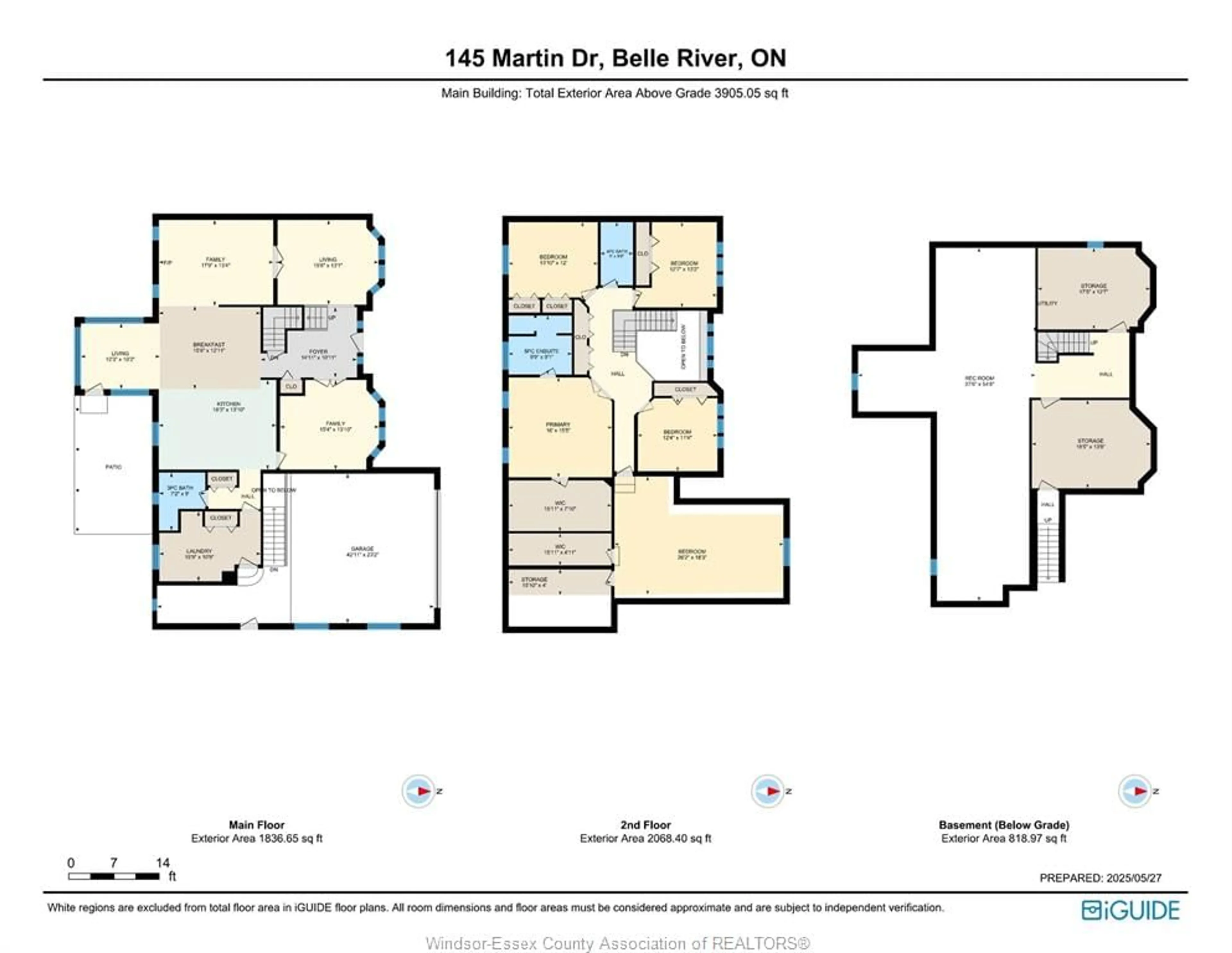 Floor plan for 145 MARTIN, Lakeshore Ontario N8L 0Z6
