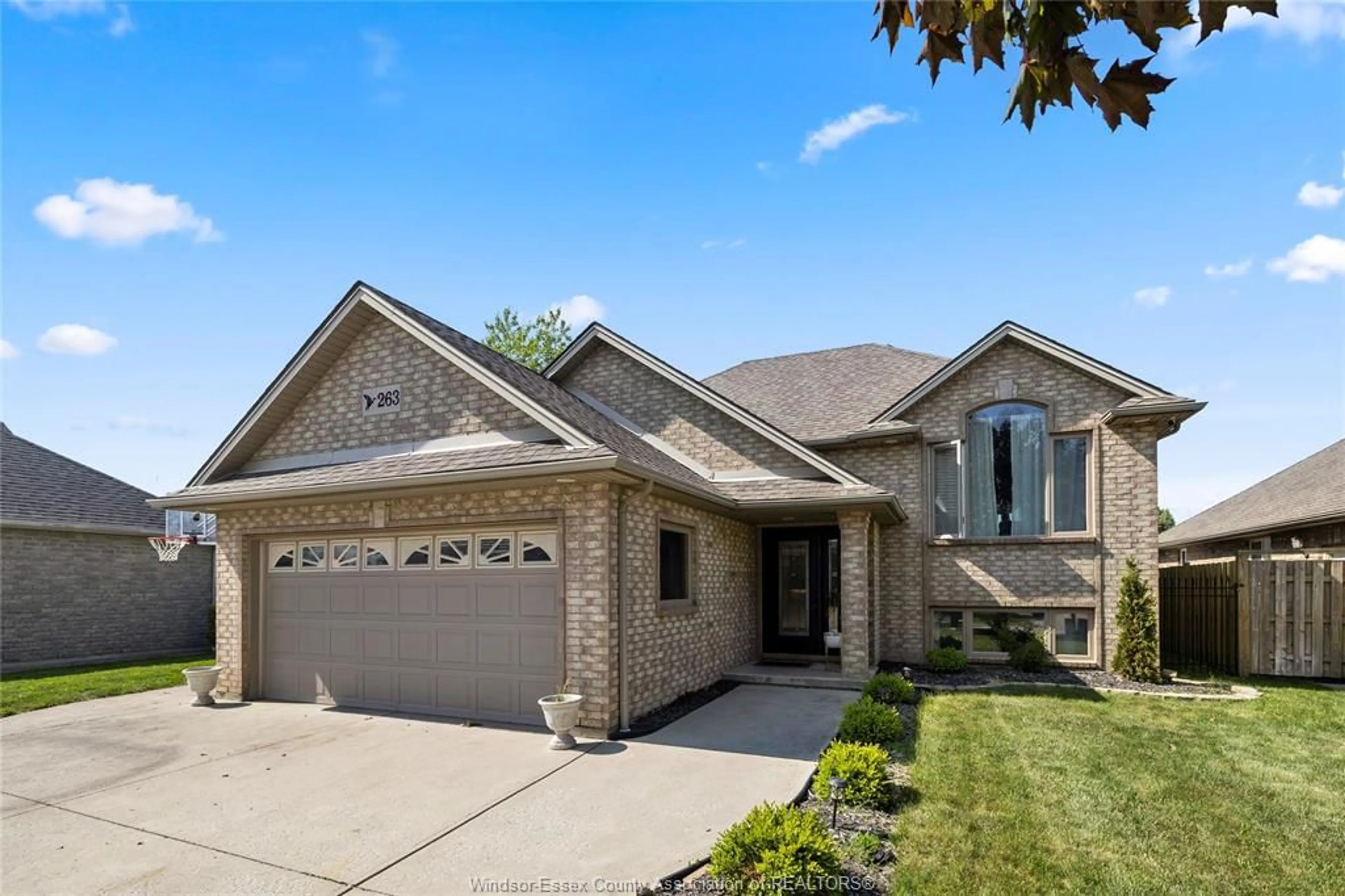 Home with brick exterior material, street for 263 St Peter, Belle River Ontario N0R 1A0