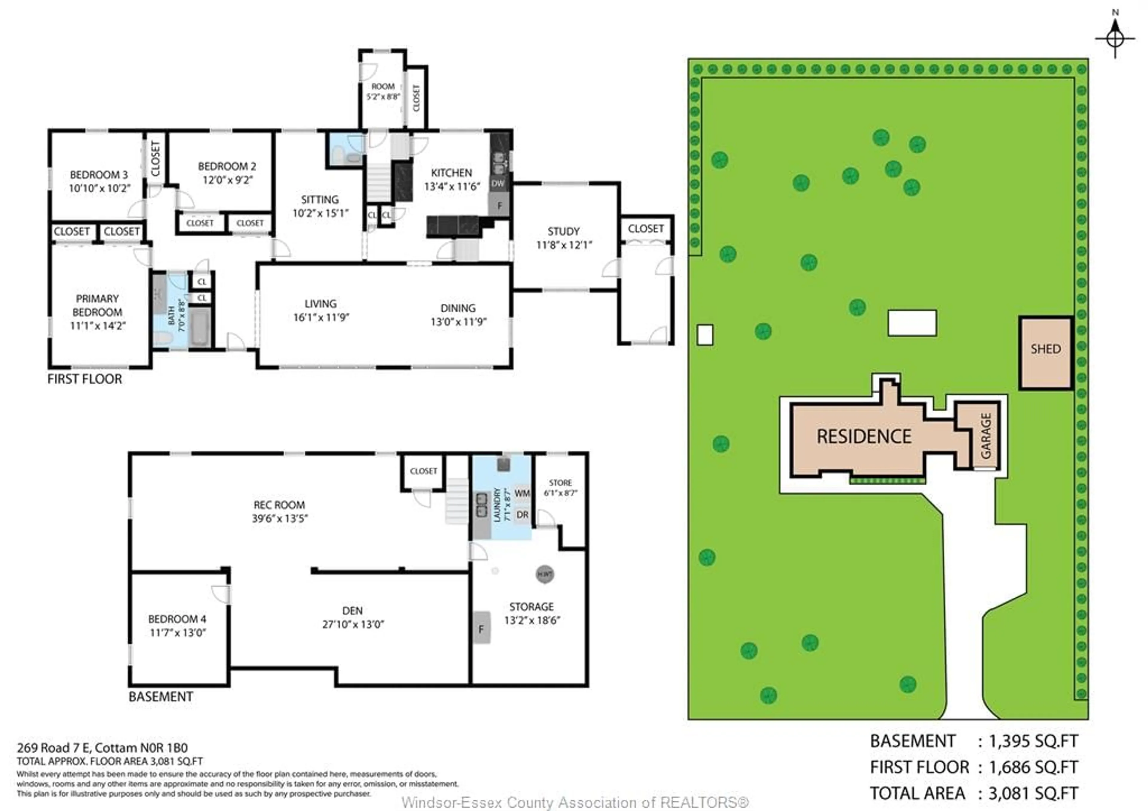 Floor plan for 269 Road 7, Kingsville Ontario N0P 2G0
