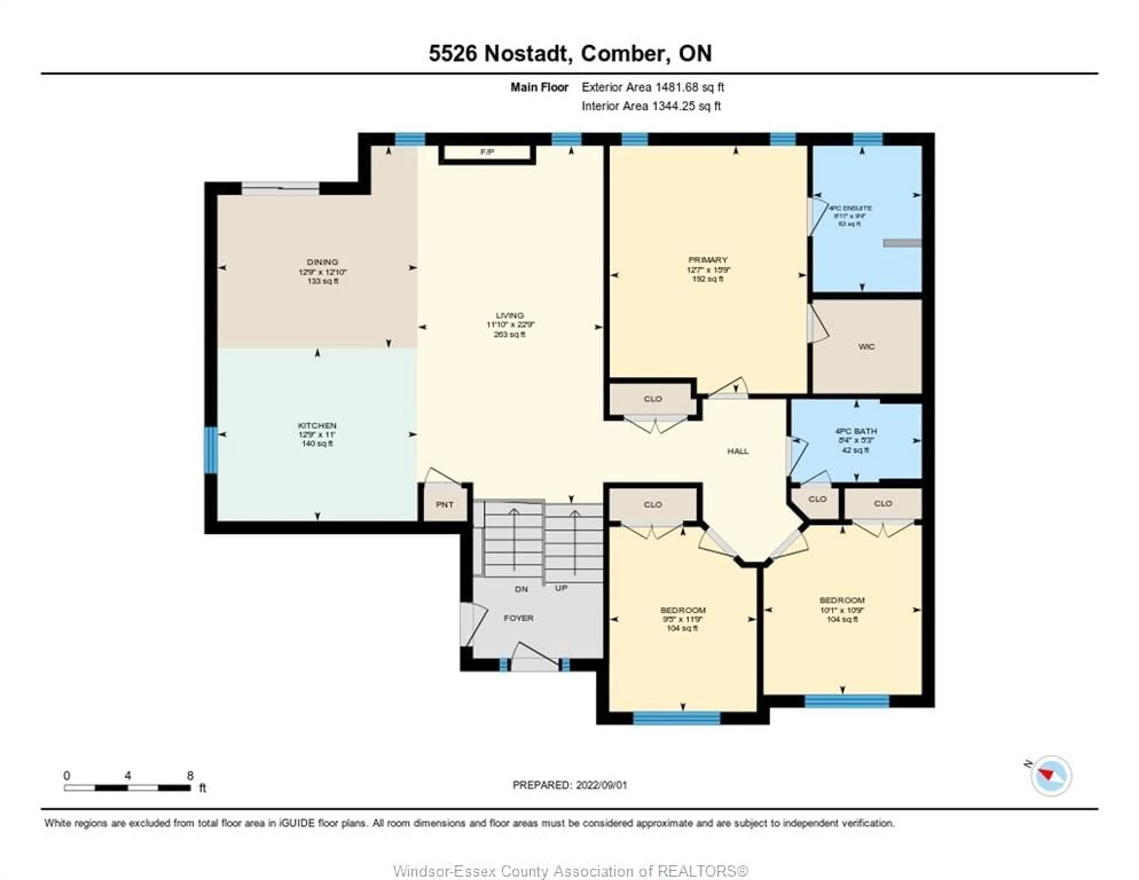 Floor plan for 5526 NOSTADT CRESCENT, Comber Ontario N0R 1A0