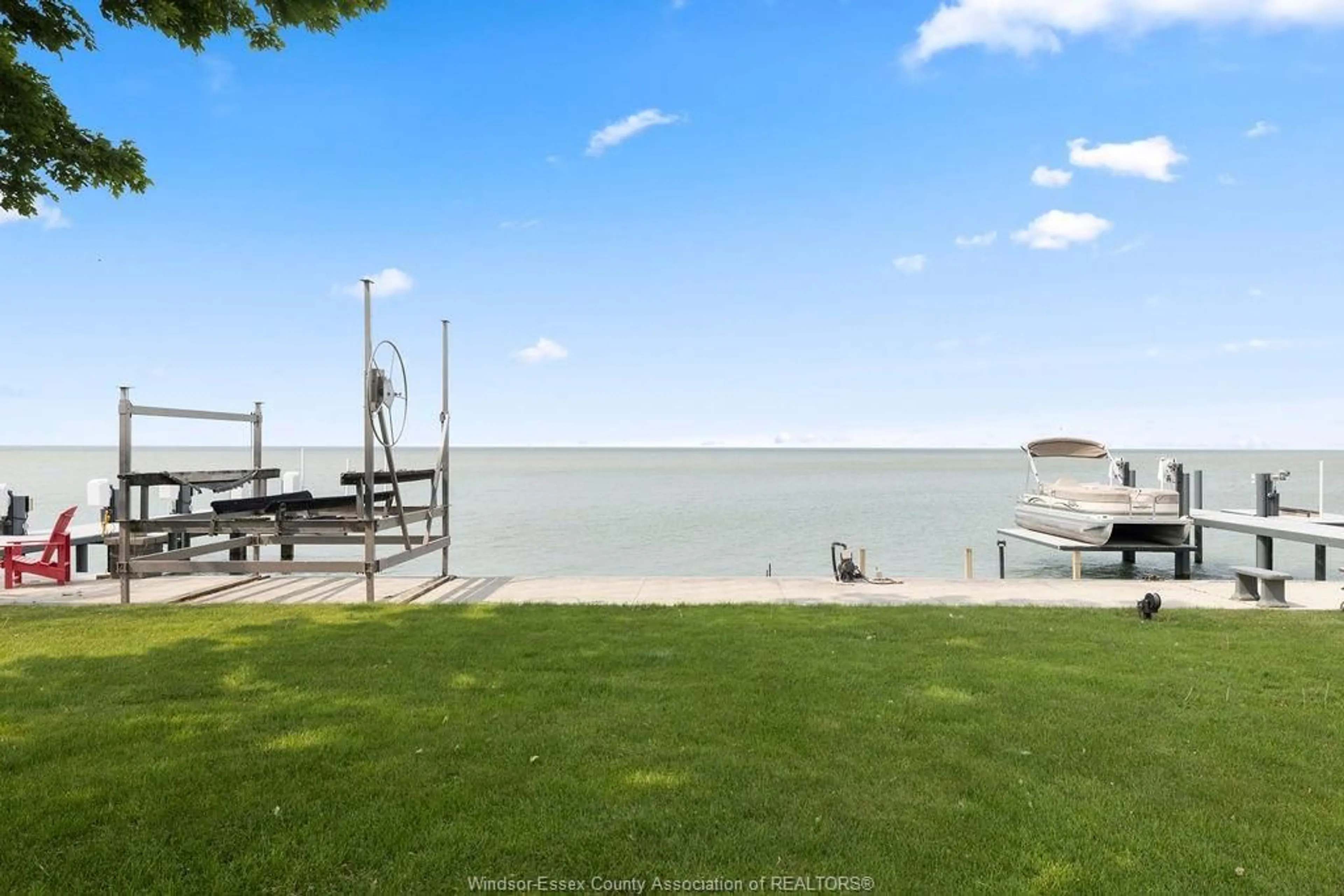 Patio, water/lake/river/ocean view for 4802 ST. CLAIR Rd, Stoney Point Ontario N0R 1N0