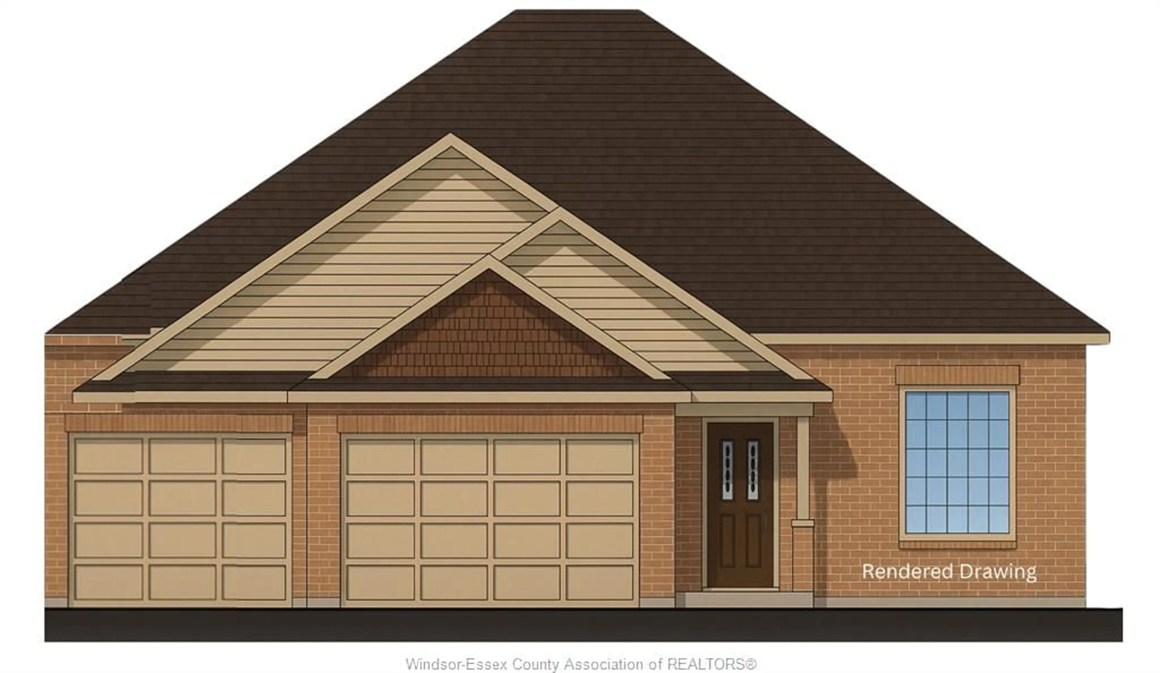 Home with brick exterior material, street for 12134 DUCHARME Lane, McGregor Ontario N0R 1J0